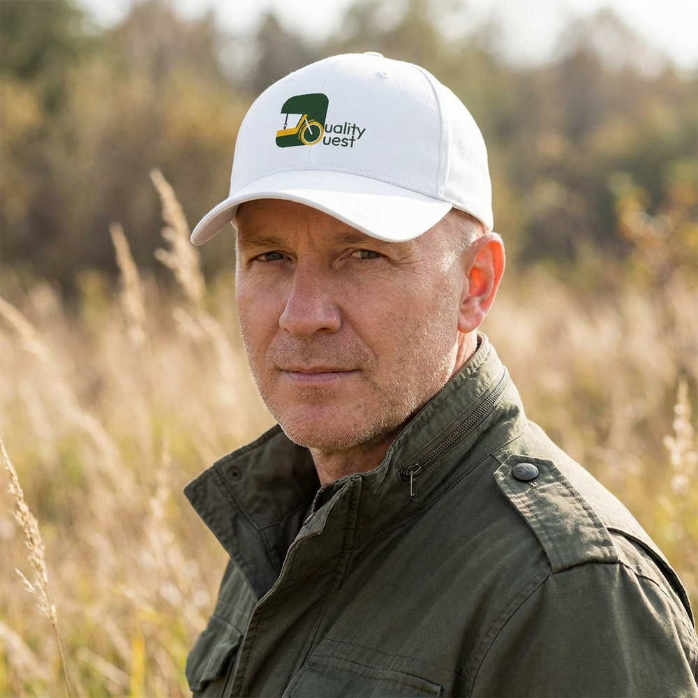 Quality Quest Bikes Baseball Cap — Low Profile Embroidered Hat