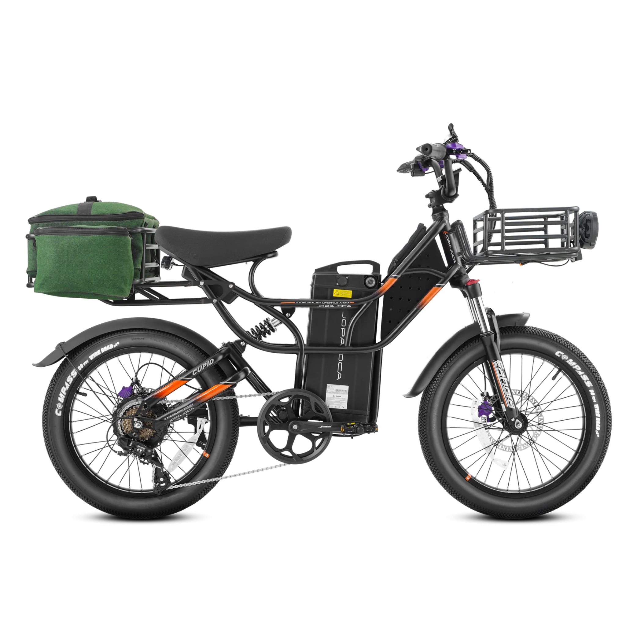 EAHORA - Cupid, Utility Electric Bike with 6-Piece Cargo Kit 27MPH