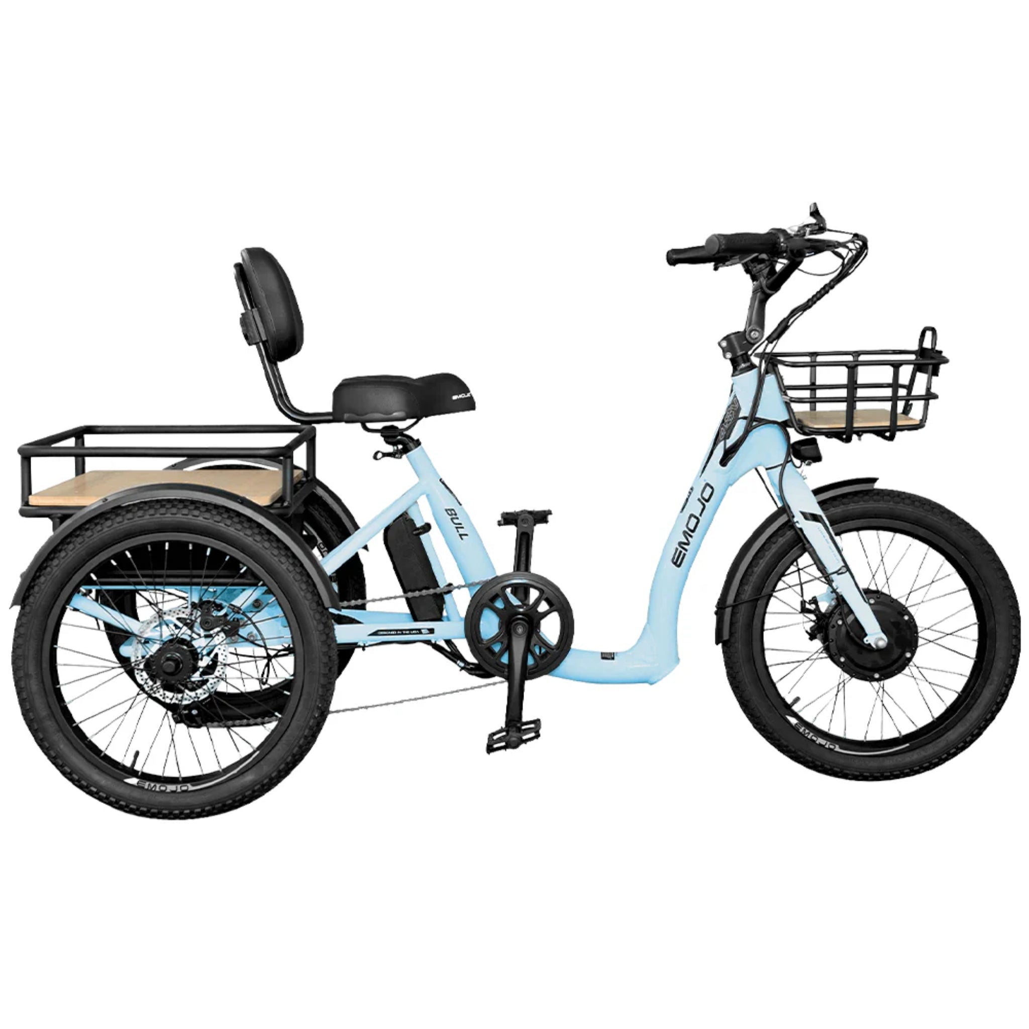 EMOJO - Bull Electric Trikes, 48V/14Ah 500W, 20 Mph