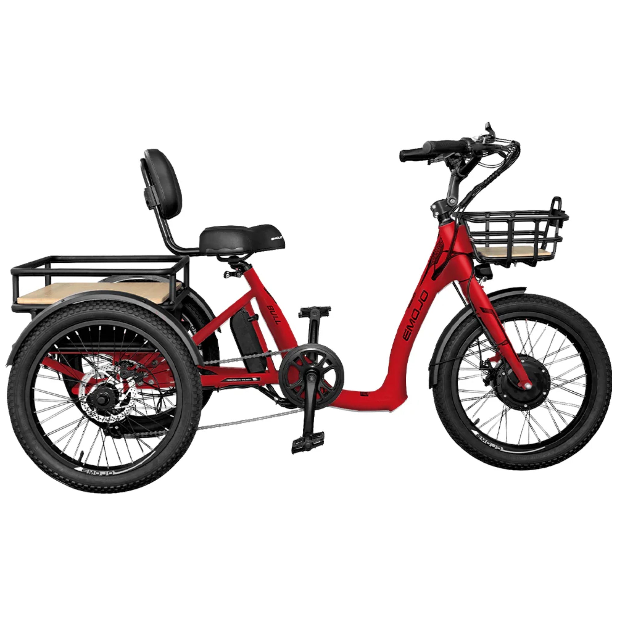 EMOJO - Bull Electric Trikes, 48V/14Ah 500W, 20 Mph