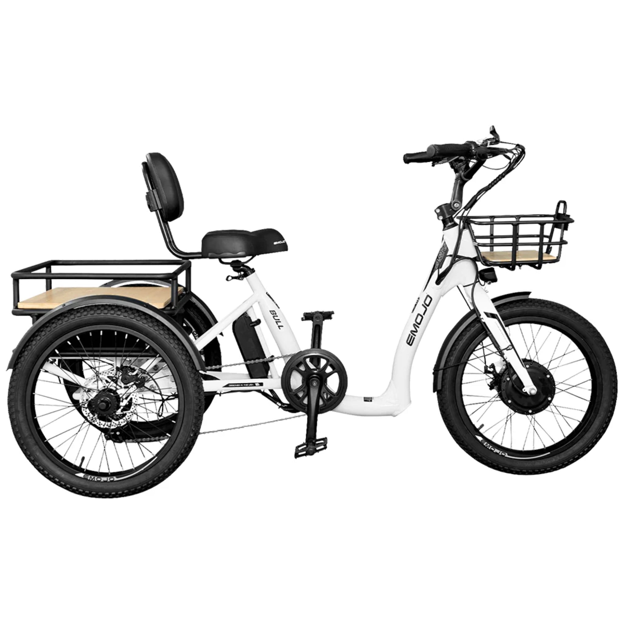 EMOJO - Bull Electric Trikes, 48V/14Ah 500W, 20 Mph