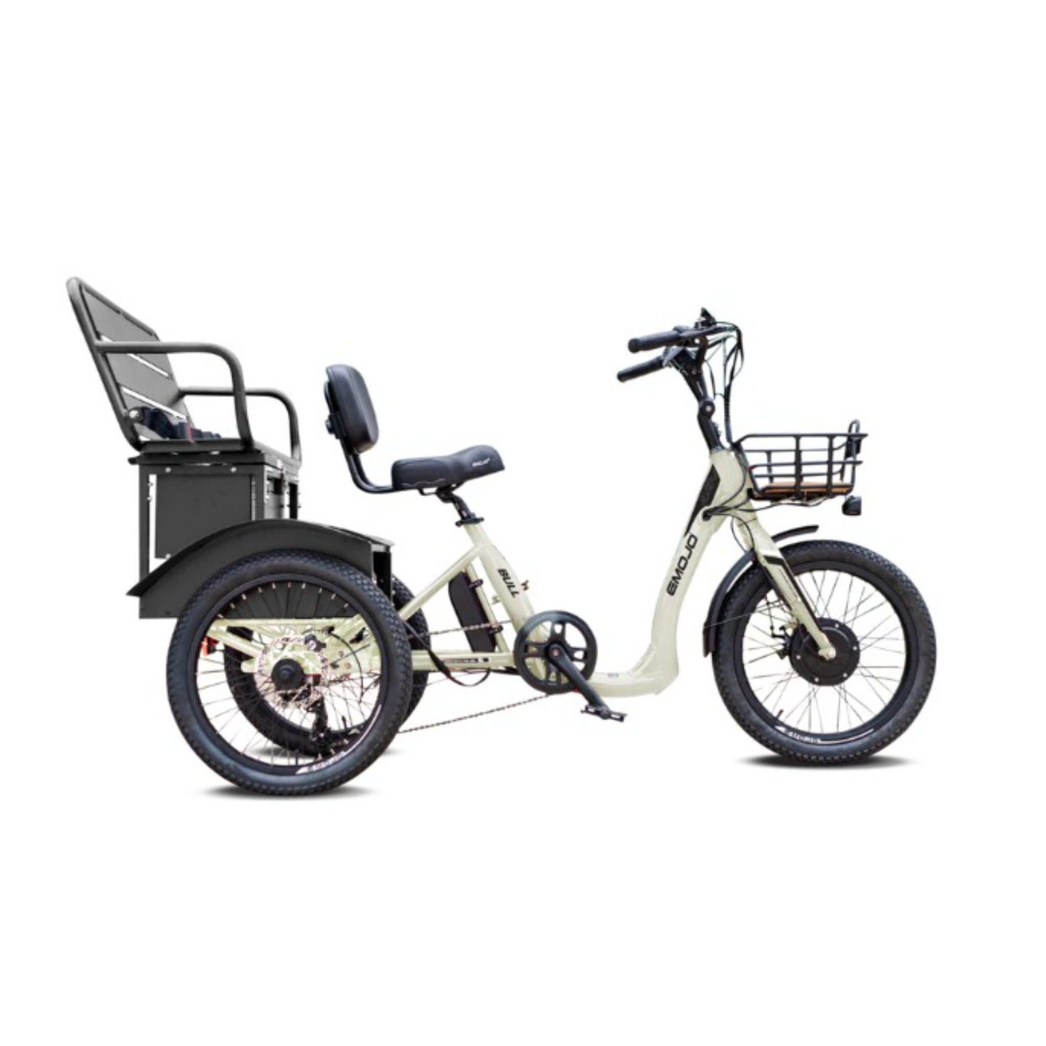 EMOJO - Bull Urban Cruiser Electric Trikes, 48V/14Ah 500W, 20 Mph