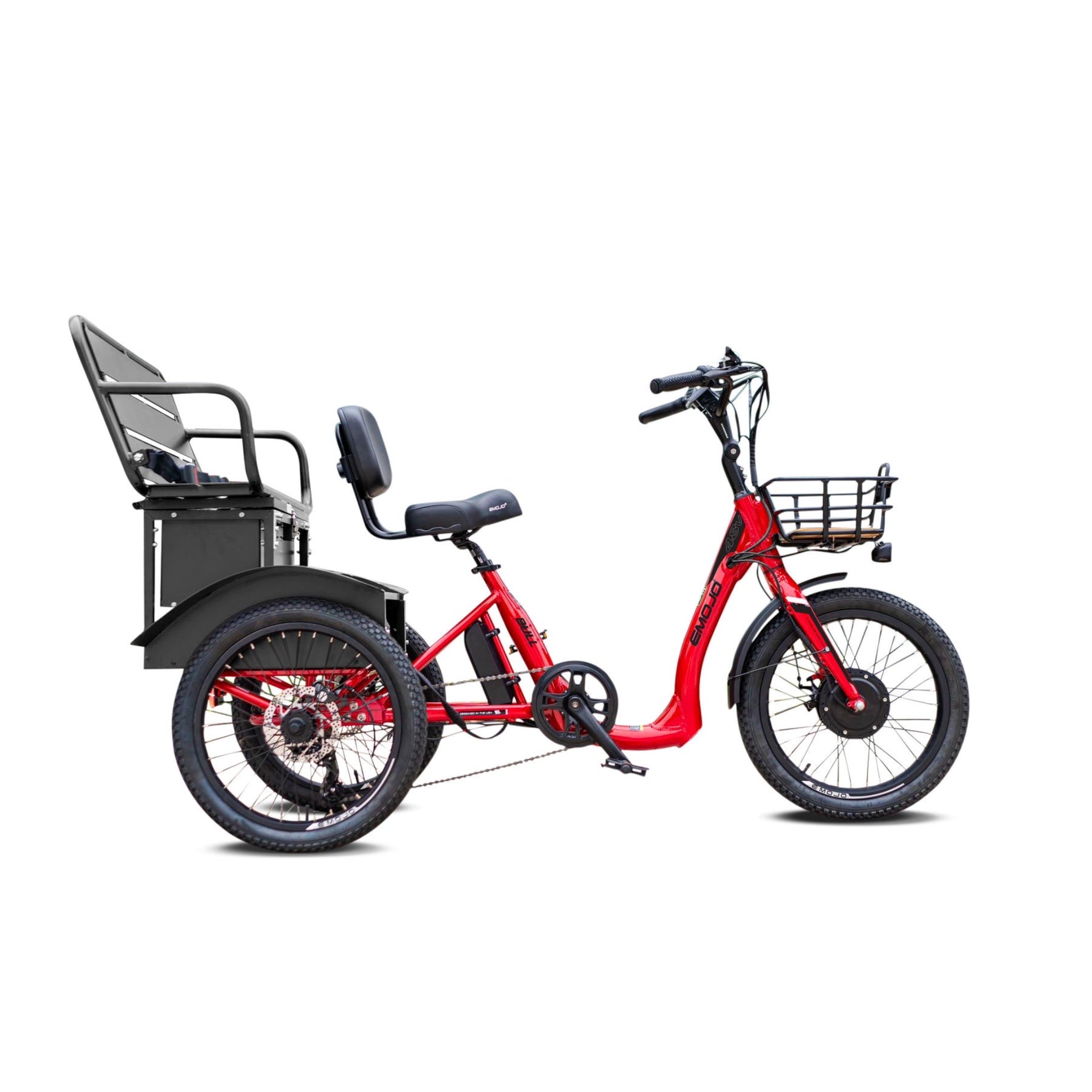 EMOJO - Bull Urban Cruiser Electric Trikes, 48V/14Ah 500W, 20 Mph