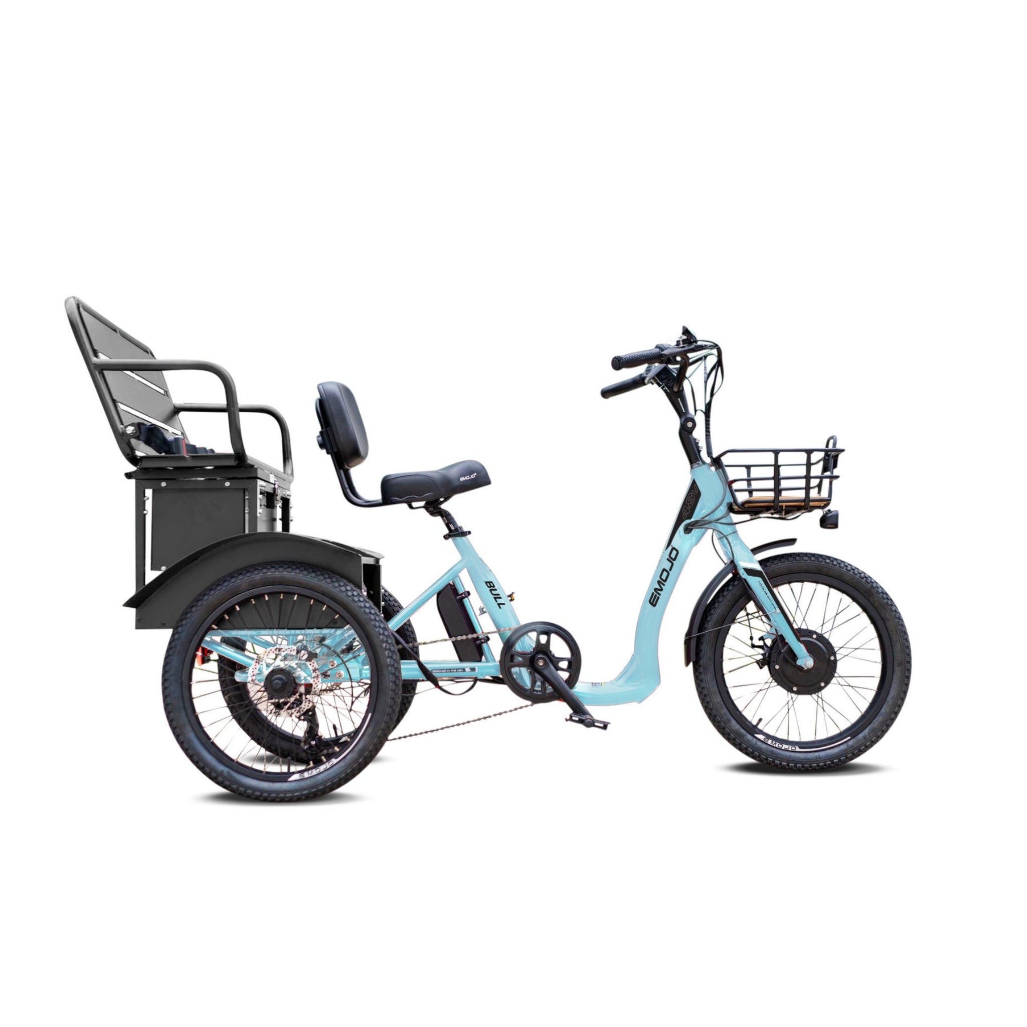 EMOJO - Bull Urban Cruiser Electric Trikes, 48V/14Ah 500W, 20 Mph