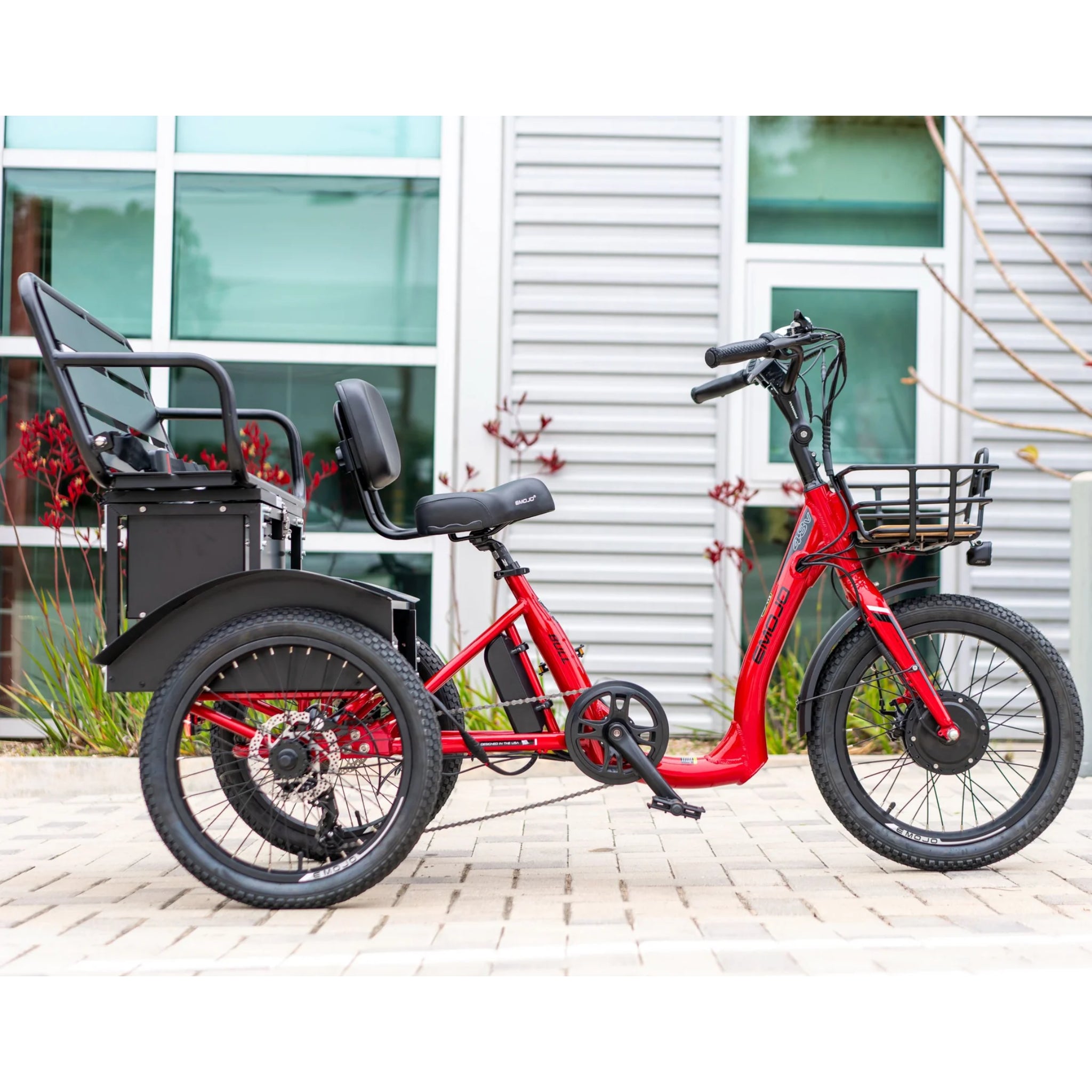 EMOJO - Bull Urban Cruiser Electric Trikes, 48V/14Ah 500W, 20 Mph
