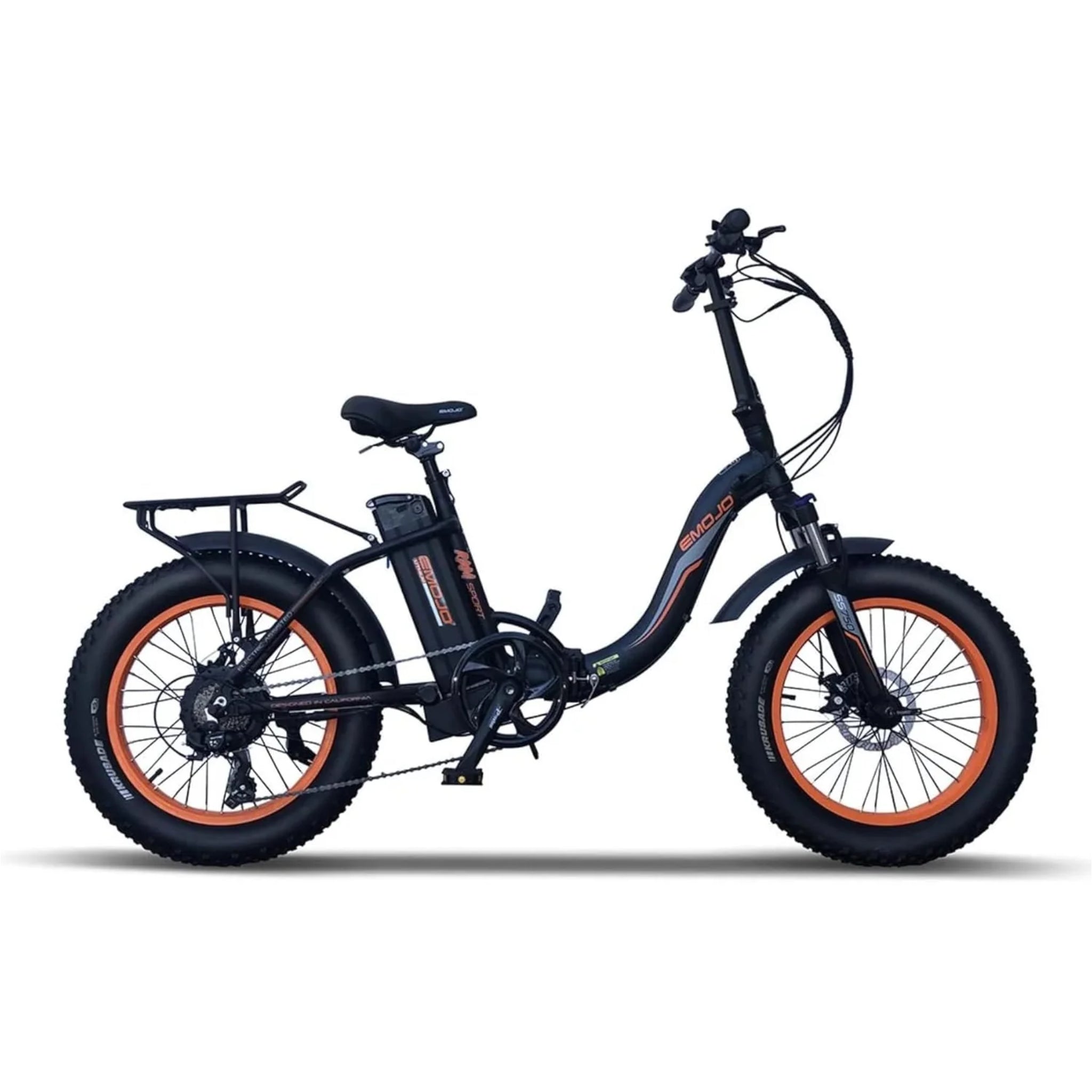 Emojo RAM SS Electric Bike, 20 MPH Top Assisted Speed_Black