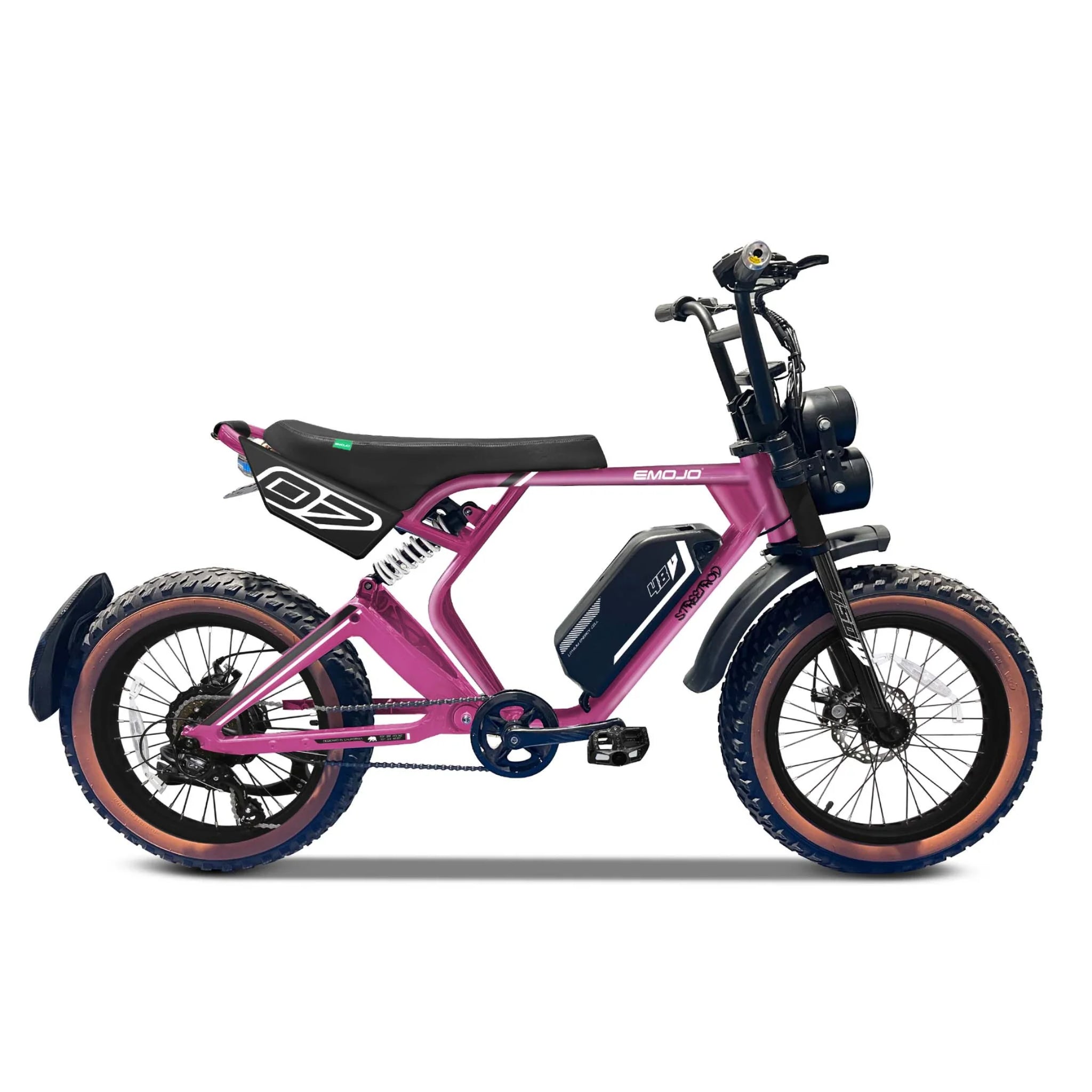 EMOJO - Streetrod Electric Bikes, 48V/20Ah 750W, 20 Mph