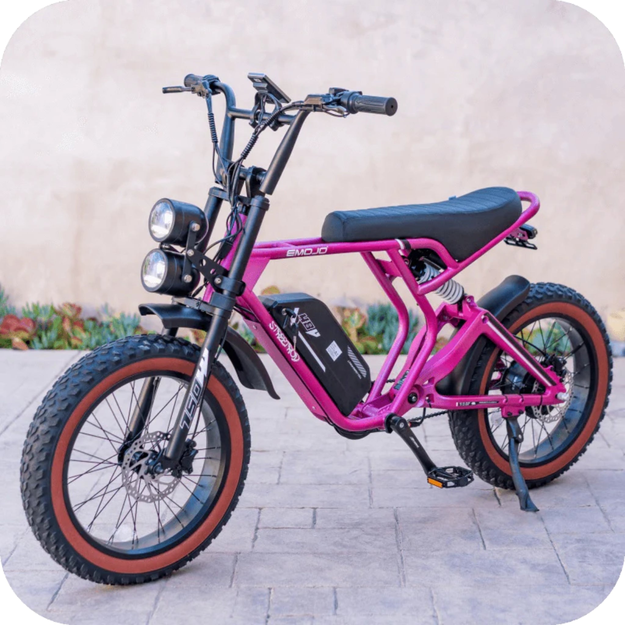 EMOJO - Streetrod Electric Bikes, 48V/20Ah 750W, 20 Mph