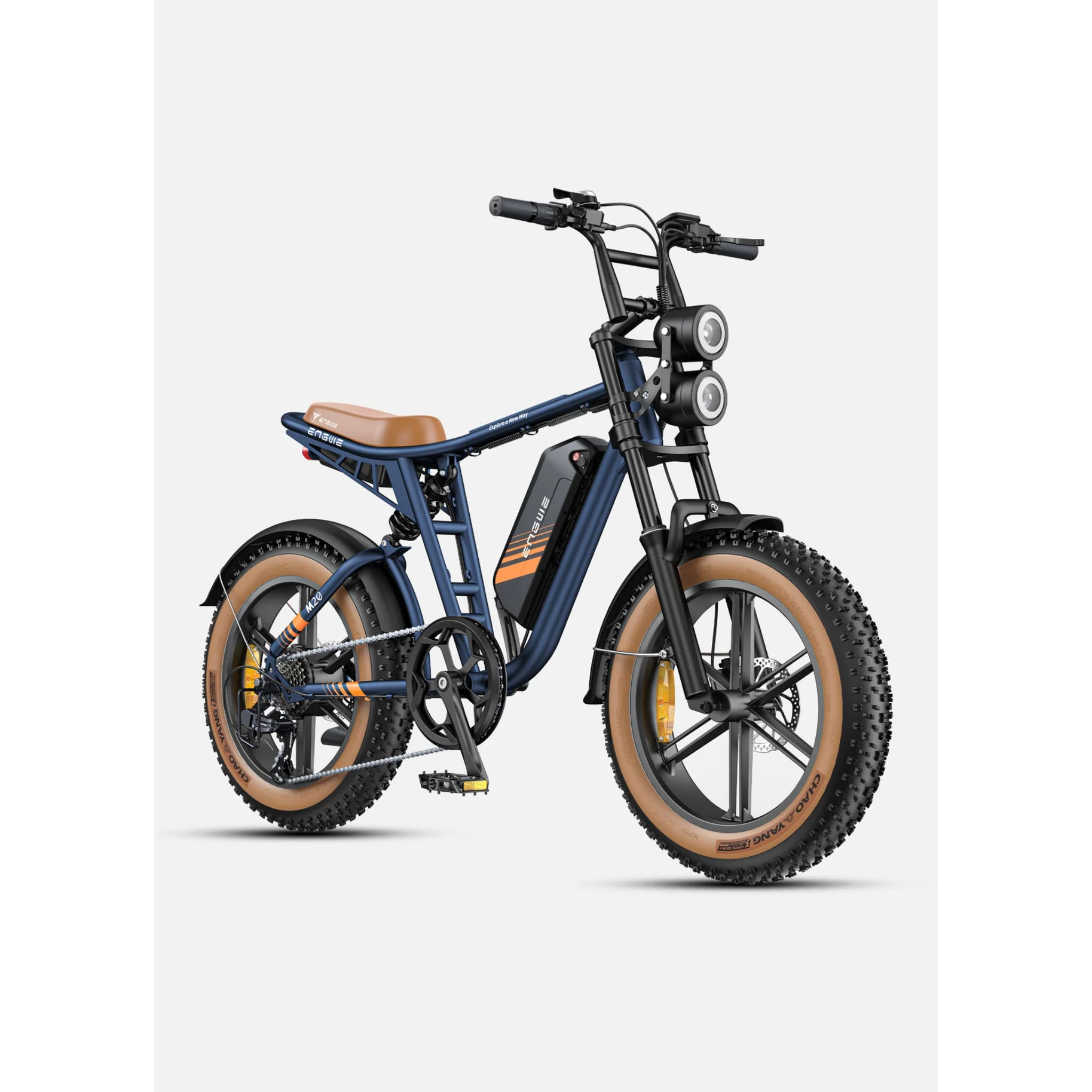 ENGWE - M20 2.0, Full Suspension Electric Bike 52V 1200W 28MPH
