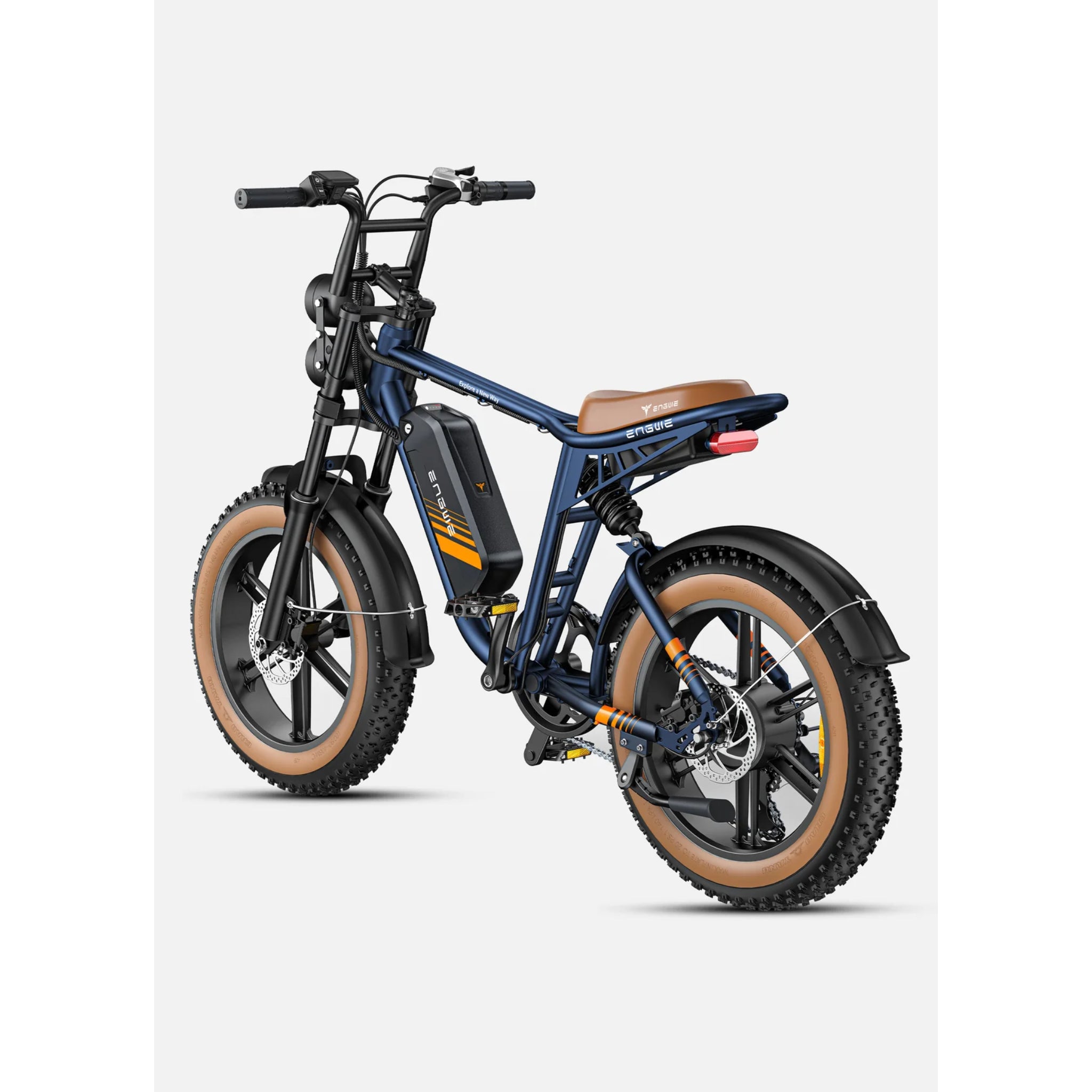 ENGWE - M20 2.0, Full Suspension Electric Bike 52V 1200W 28MPH