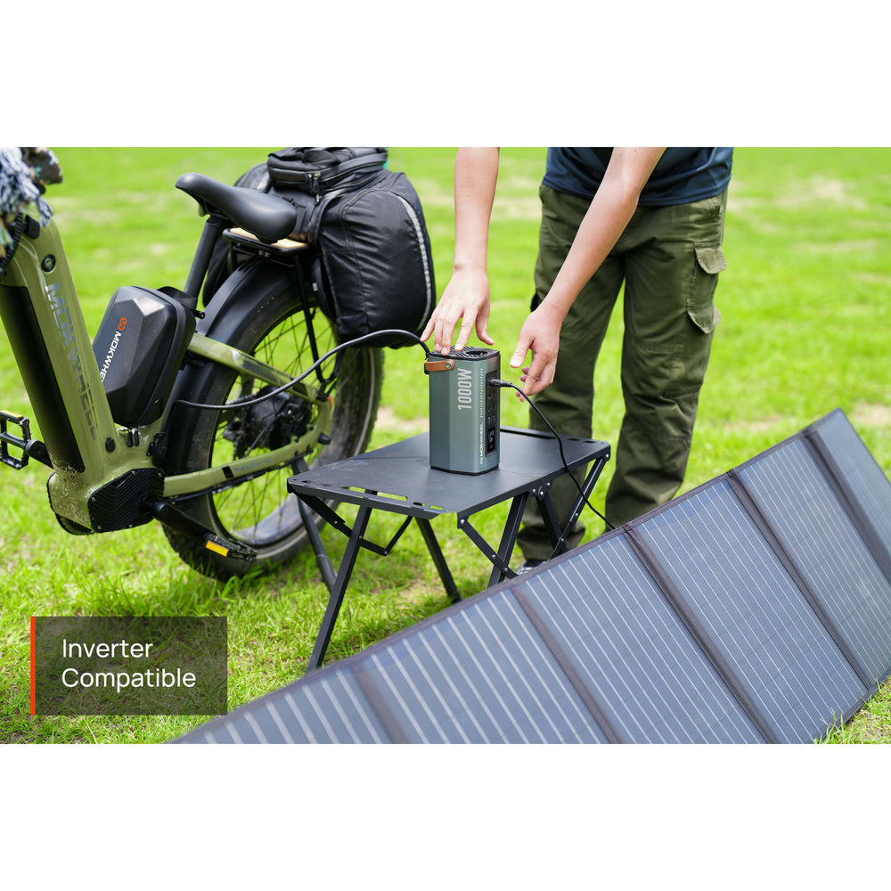 MOKWHEEL - Basalt 2.0, Fat Tire Solar Powered E-bike 750W 19.6AH 28MPH