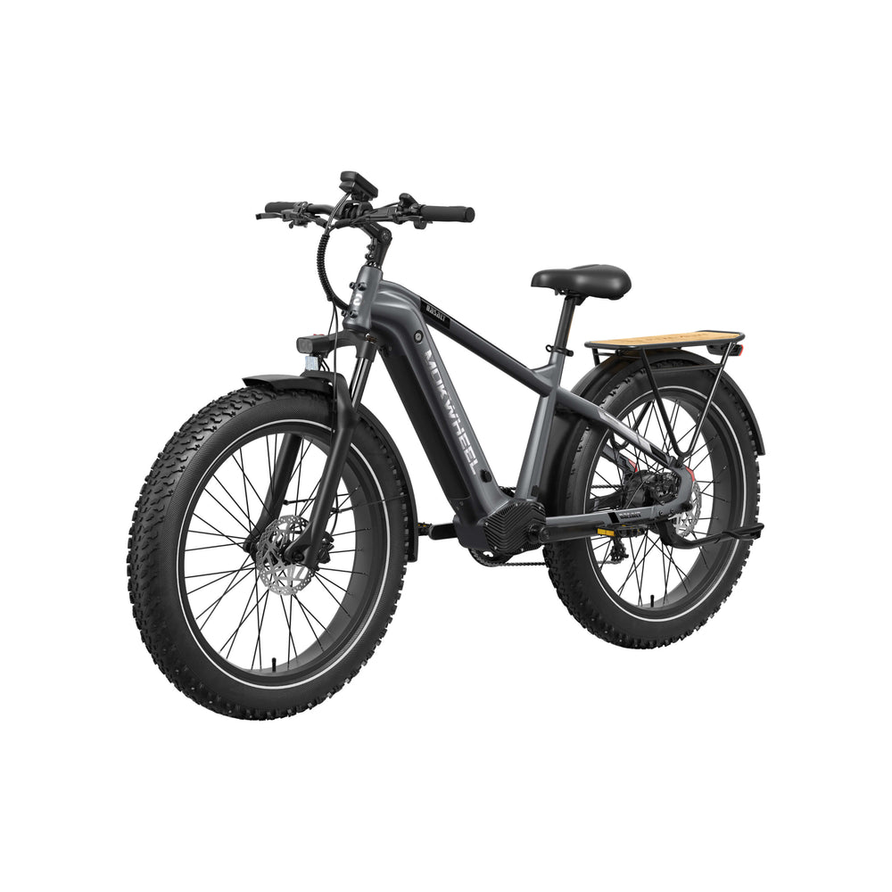 MOKWHEEL - Basalt 2.0, Fat Tire Solar Powered E-bike 750W 19.6AH 28MPH