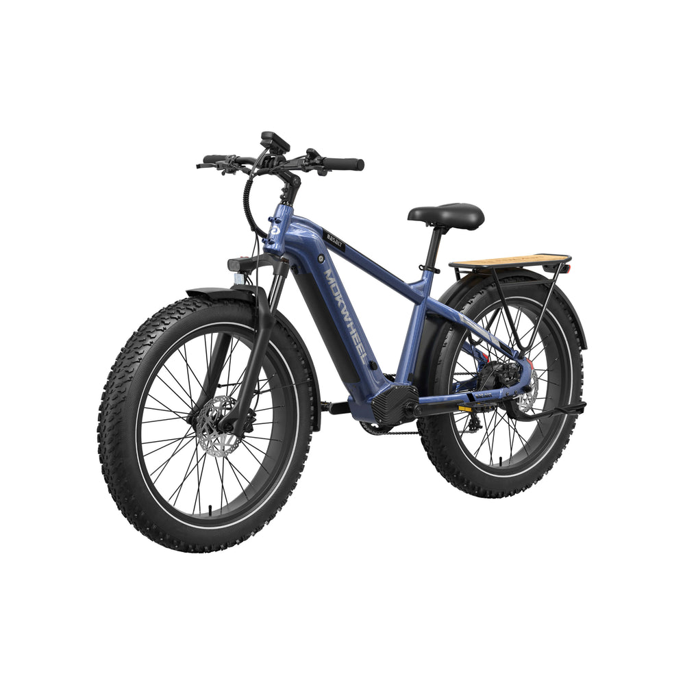 MOKWHEEL - Basalt 2.0, Fat Tire Solar Powered E-bike 750W 19.6AH 28MPH