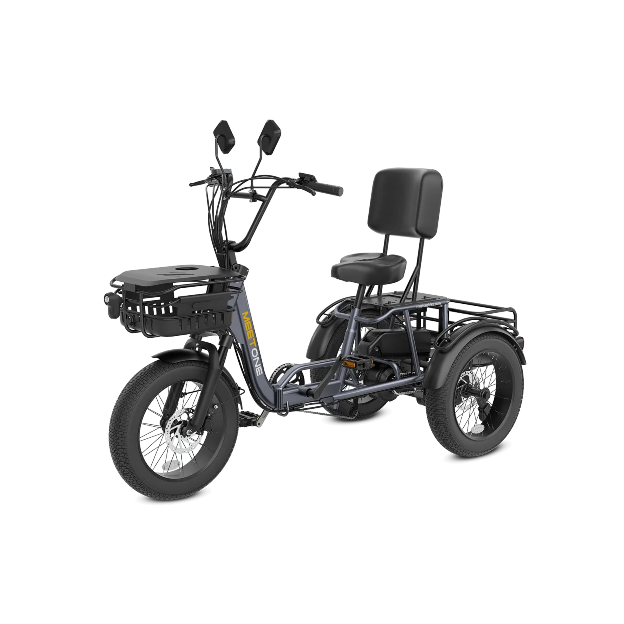 MEET ONE - Breeze Pro, Fat Tire Folding Electric Trike 20Ah/960Wh 22 MPH