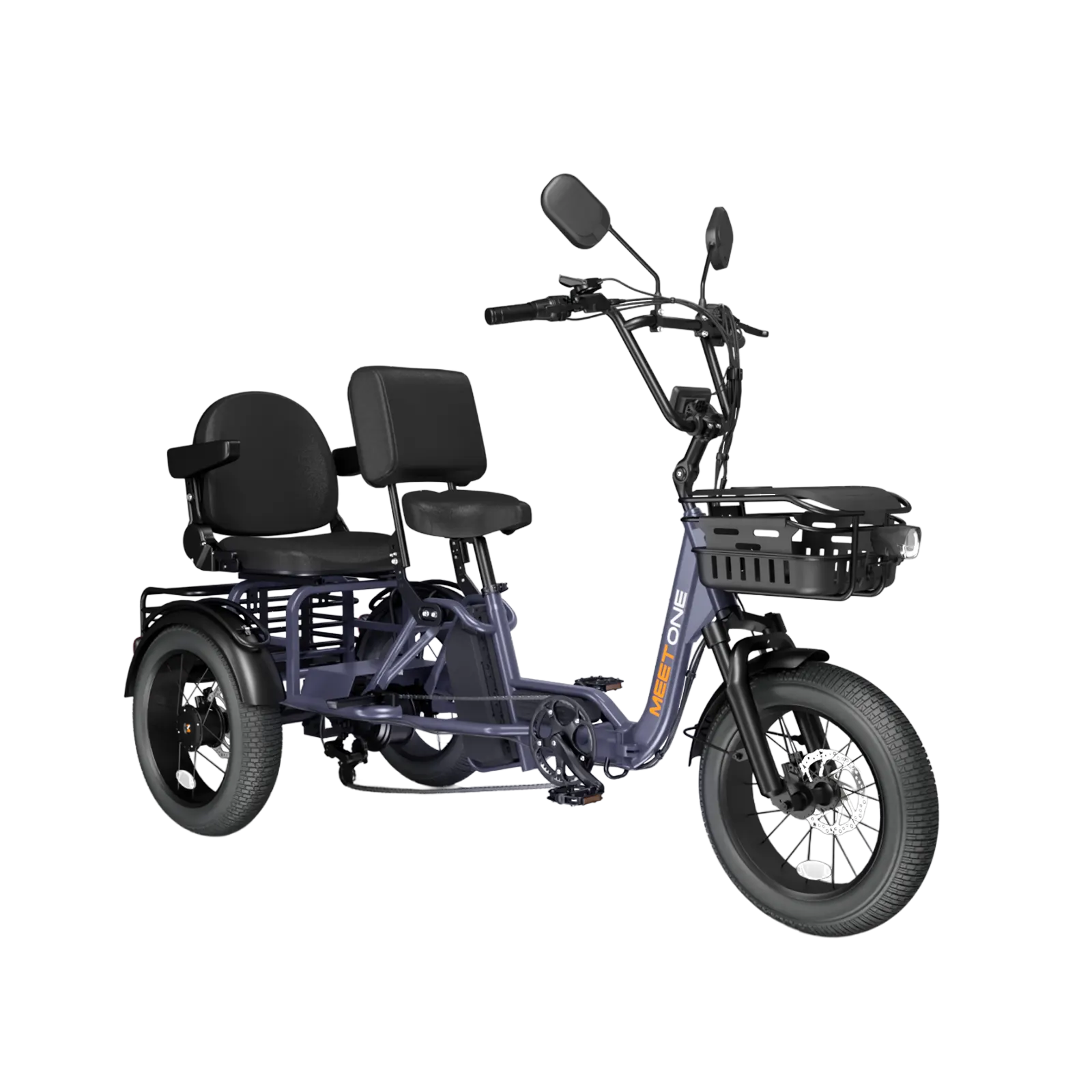 MEET ONE - Pair Electric Trike with Passenger Seat 40Ah 22MPH