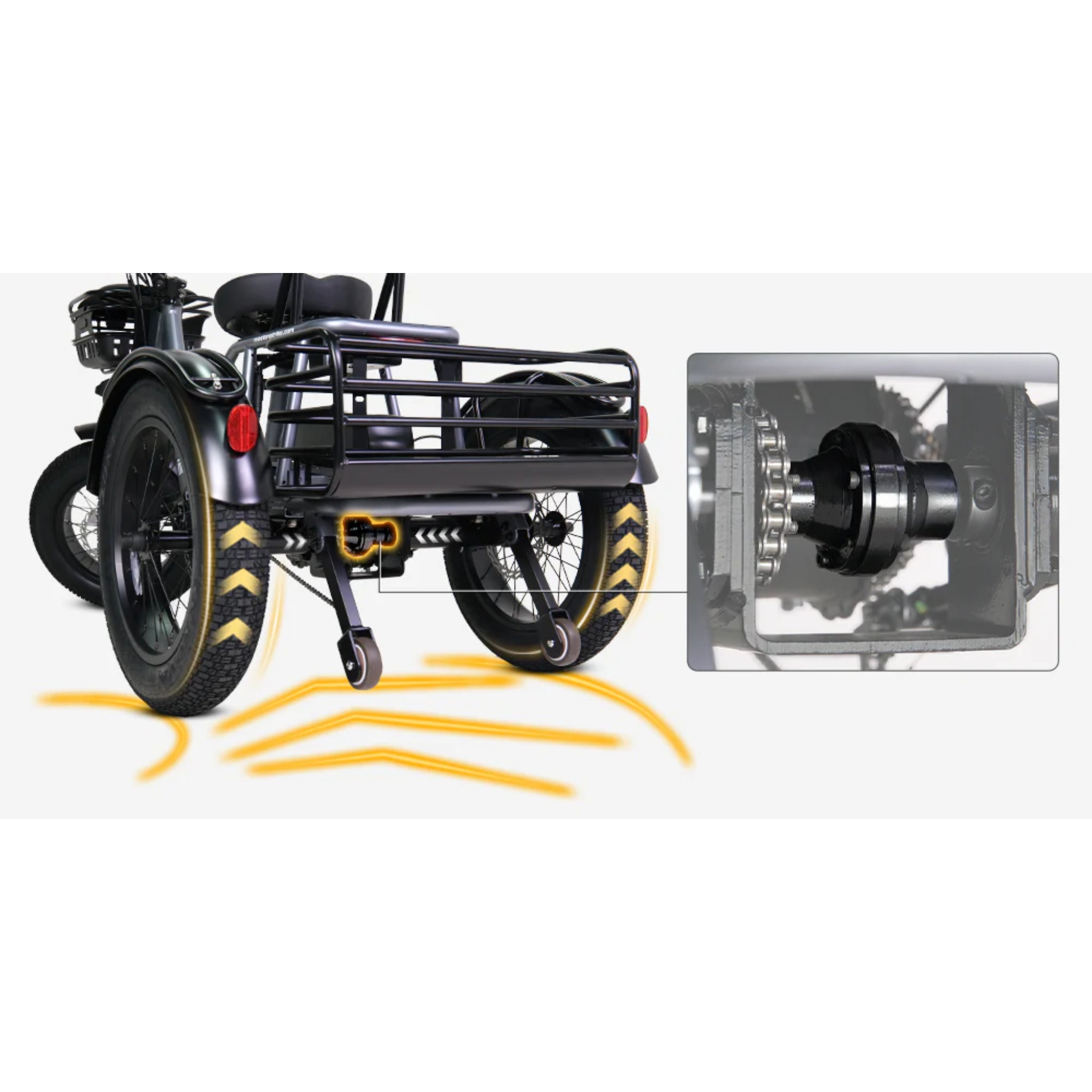 MEET ONE - Breeze Pro, Fat Tire Folding Electric Trike 20Ah/960Wh 22 MPH