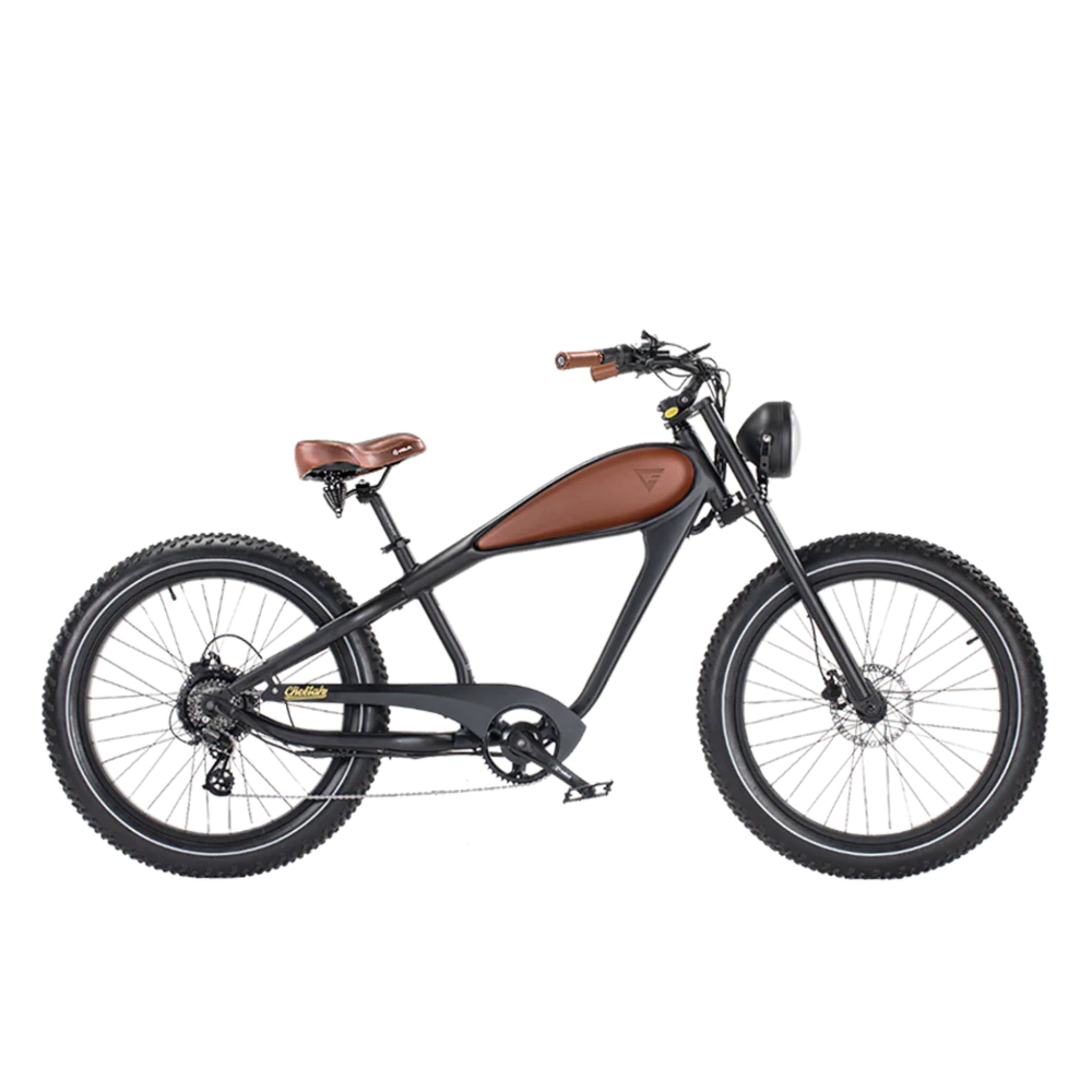 REVI Bikes Cheetah Plus Cafe Racer, Black/Black