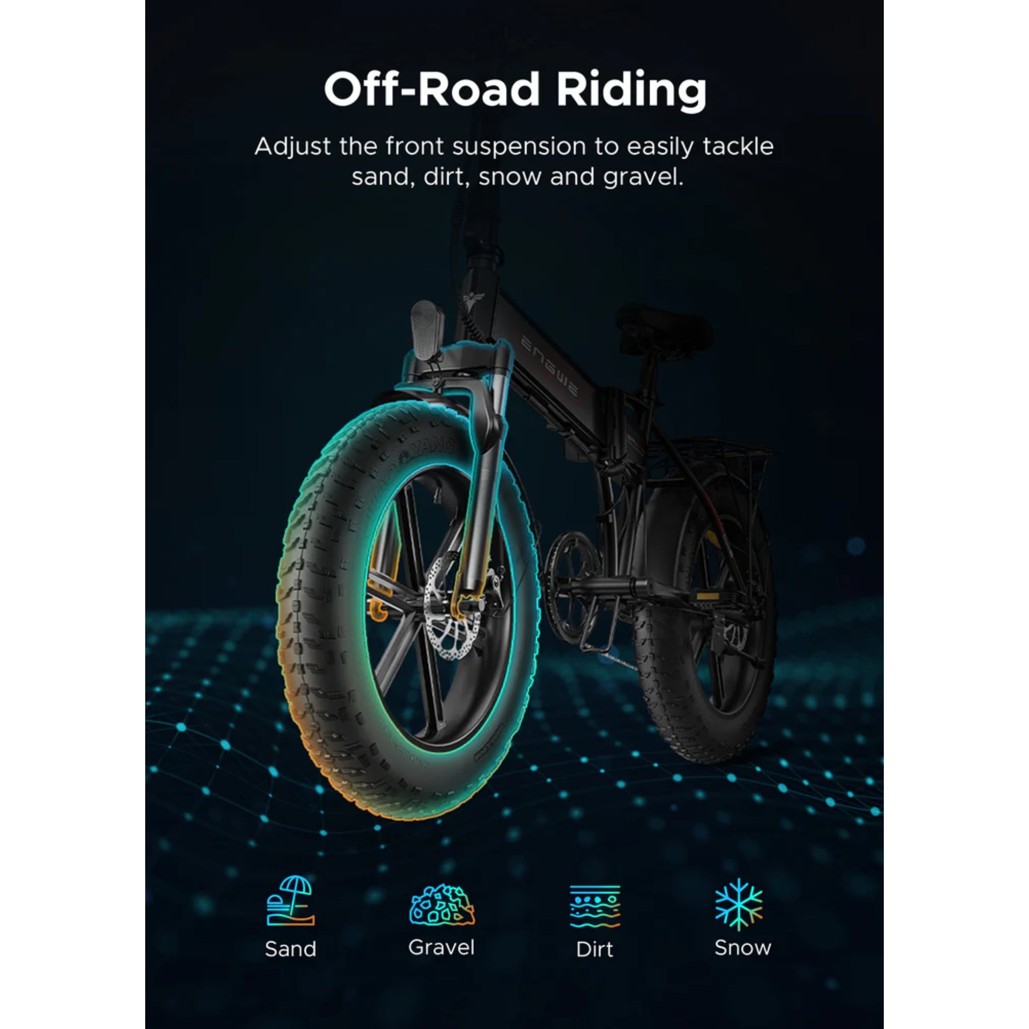 ENGWE - EP-2 Pro Fat Tire Foldable Electric Bike 960W 26MPH