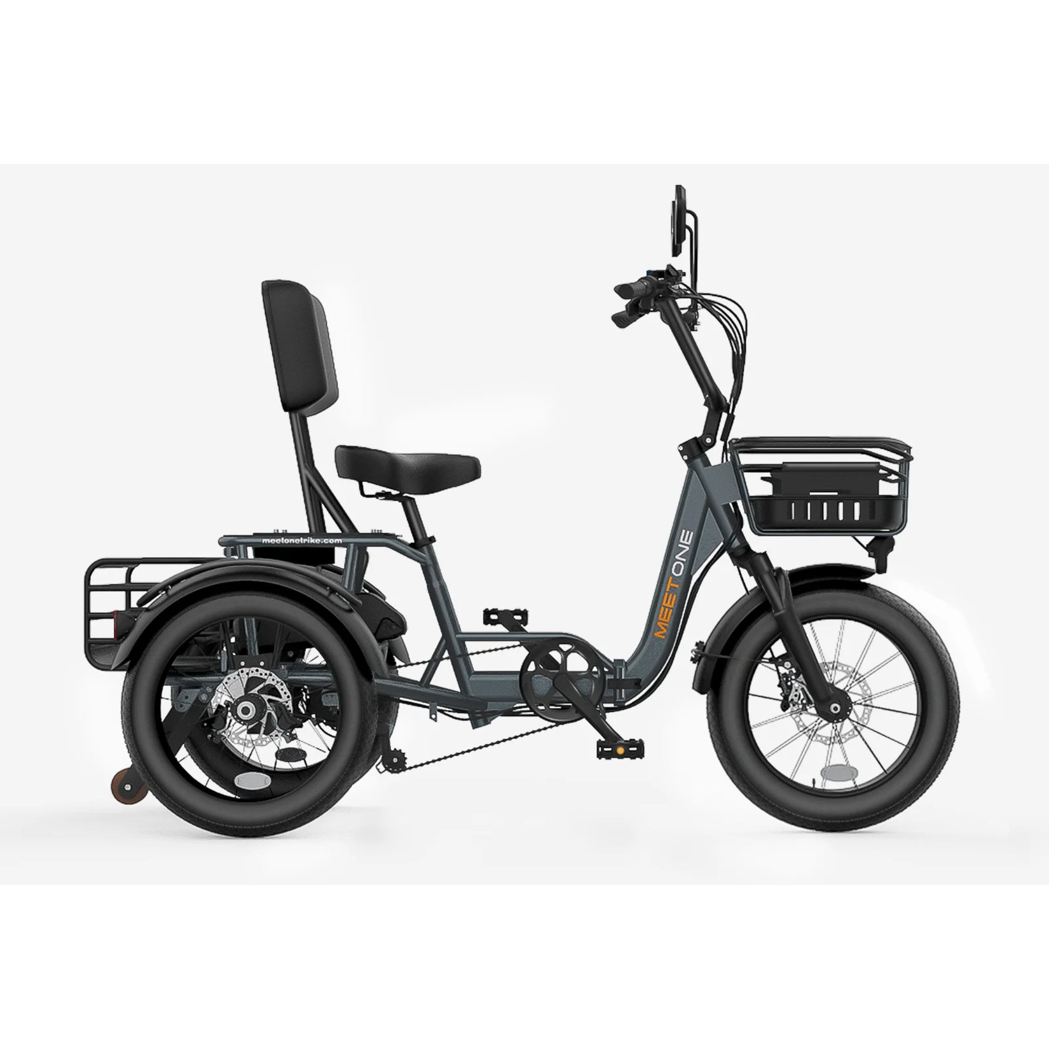 MEET ONE - Breeze Pro, Fat Tire Folding Electric Trike 20Ah/960Wh 22 MPH