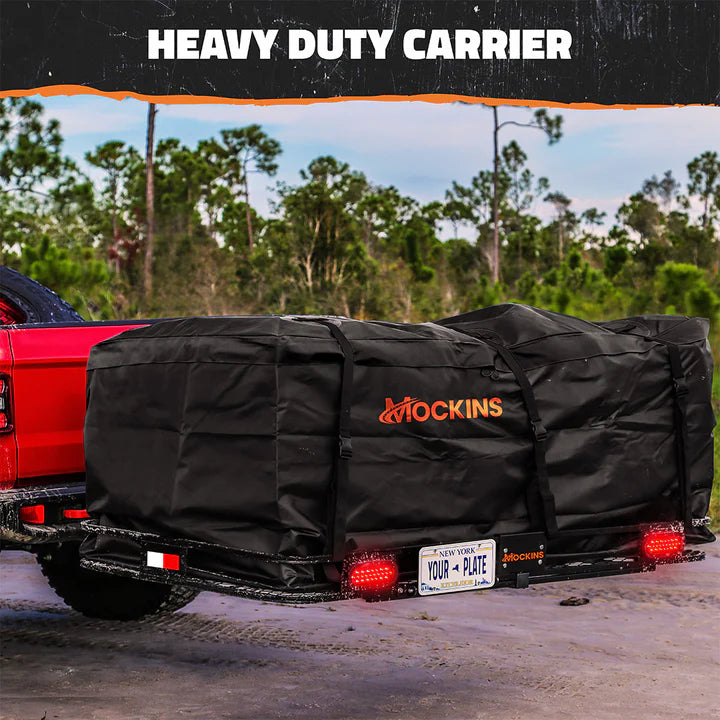 MOCKINS - 72"x 36"x 6" XXL Hitch Carrier Rack + Rear Lights