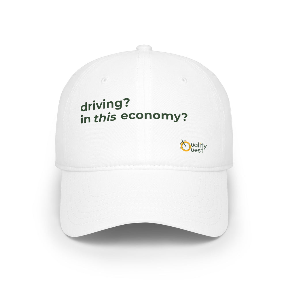 QUALITY QUEST BIKES - Baseball Cap, Driving in this Economy?