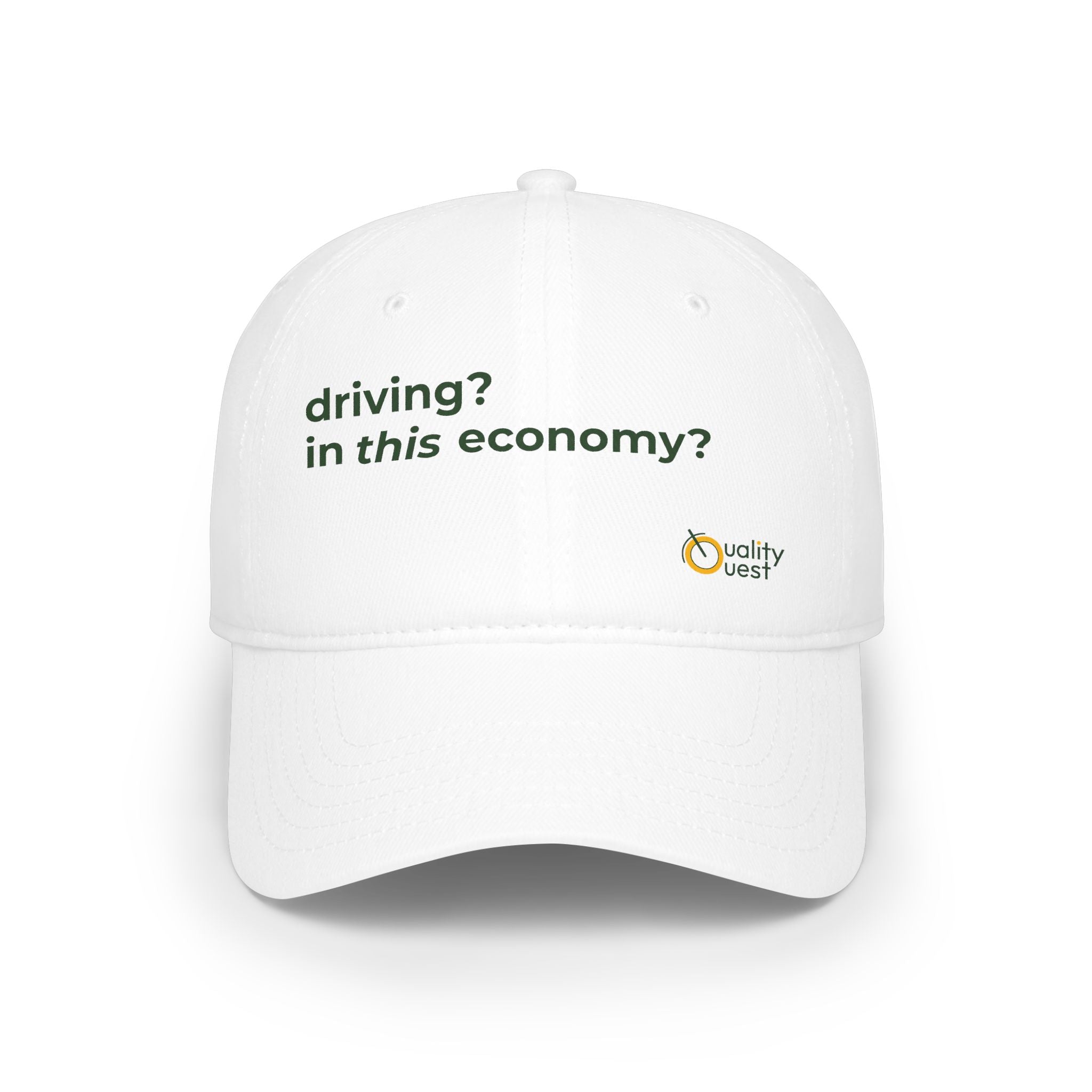 QUALITY QUEST BIKES - Baseball Cap, Driving in this Economy?