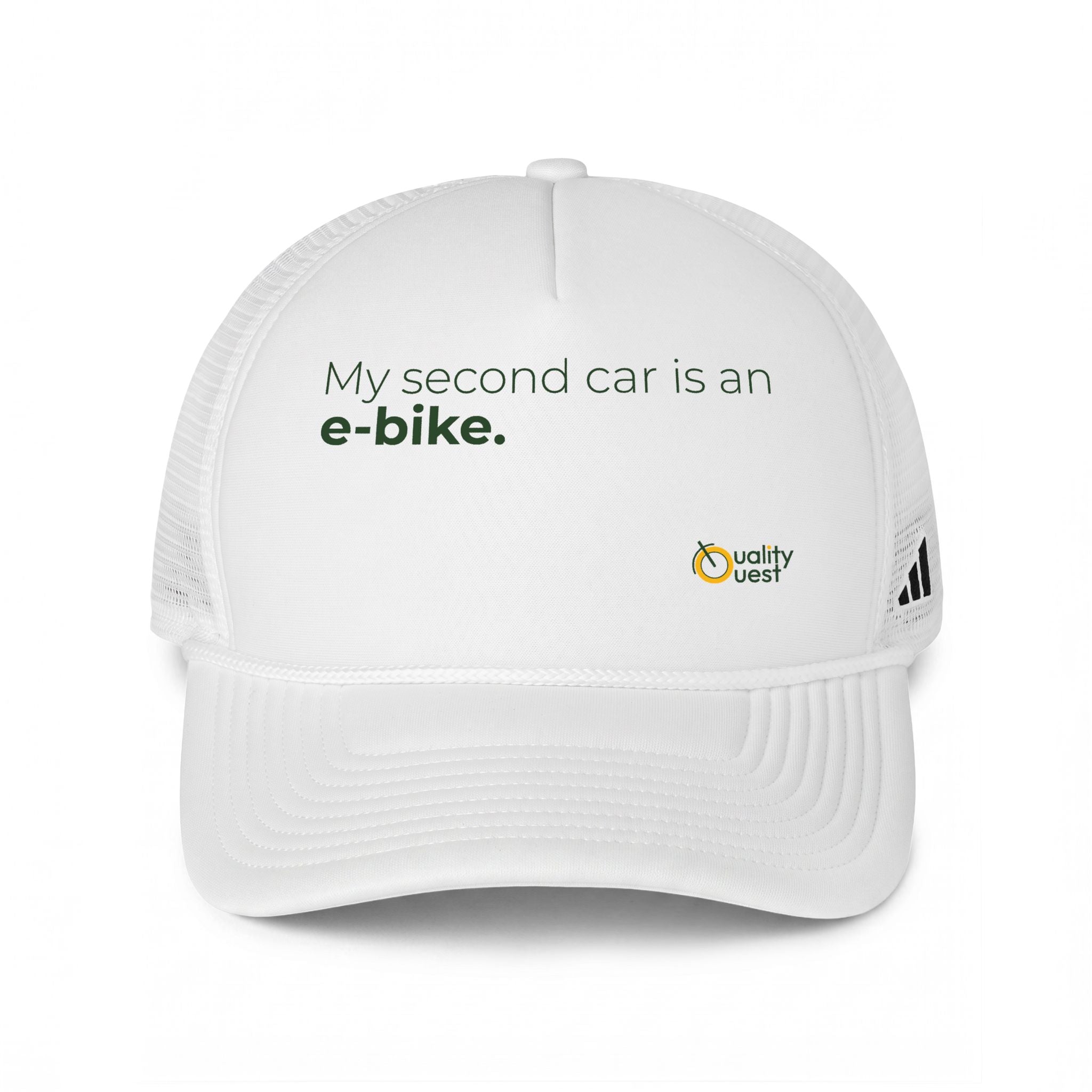 ADIDAS - Trucker Hat, Quality Quest Bikes - My second car is an ebike