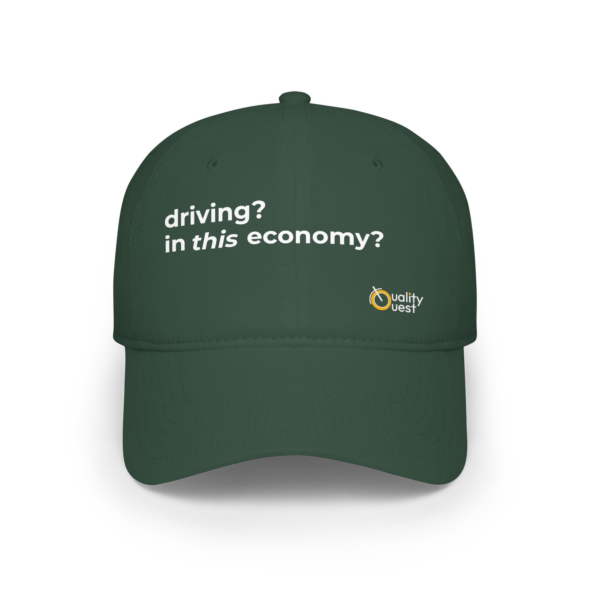 QUALITY QUEST BIKES - Baseball Cap, Driving in this Economy?