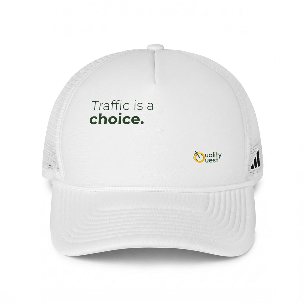 Quality Quest Bikes - Traffic is a Choice - Trucker cap Father's Day Gift