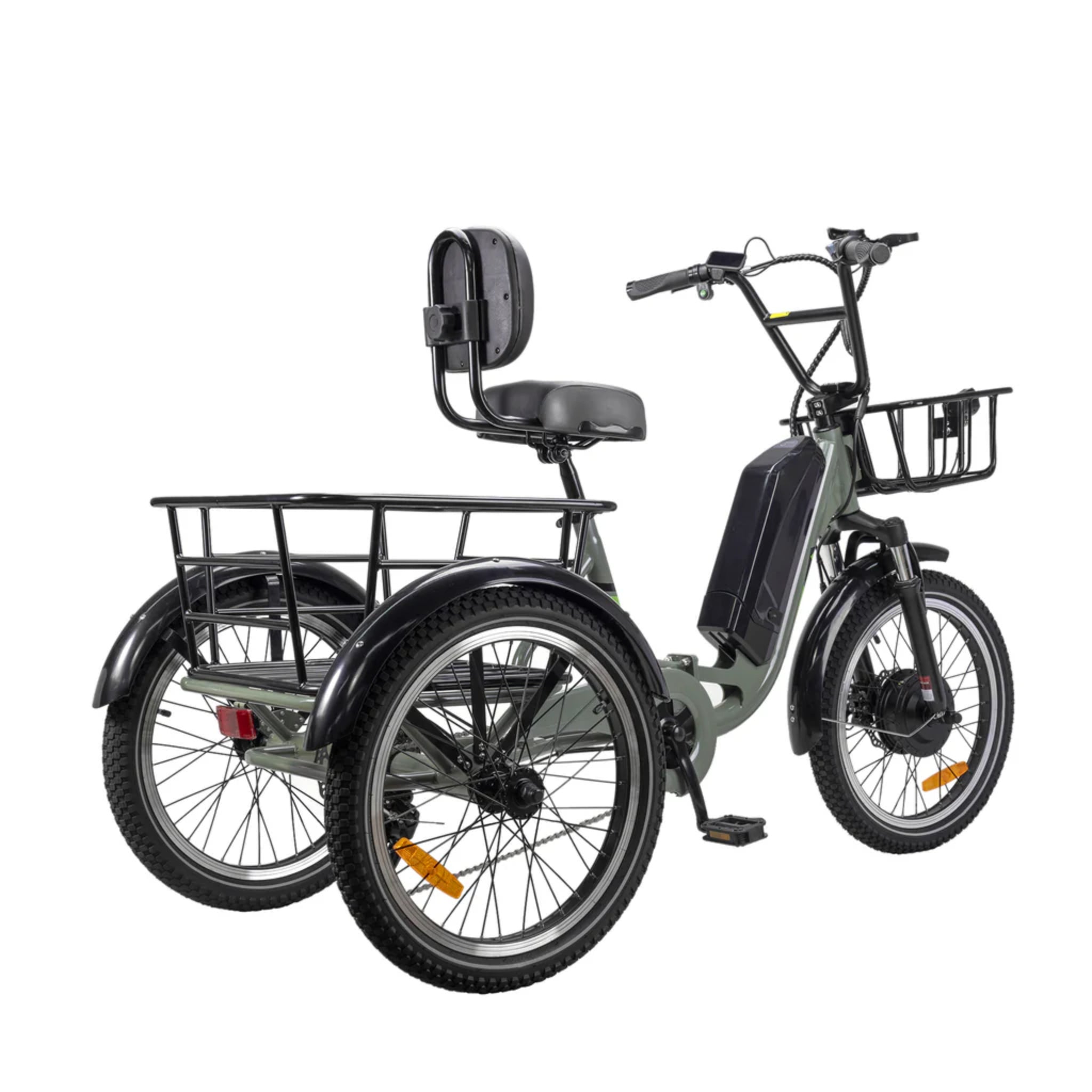 NAKTO - S02 E-Trike Green 48V 750W (Peak) 12MPH