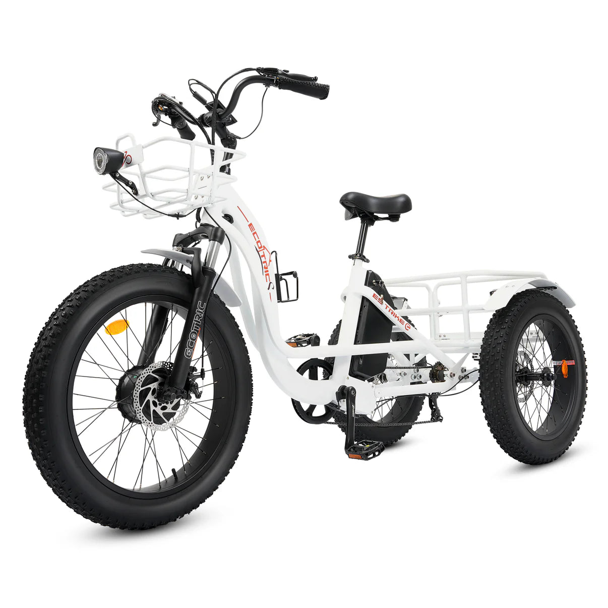 ECOTRIC - Electric Tricycle White 48V 750W 26MPH