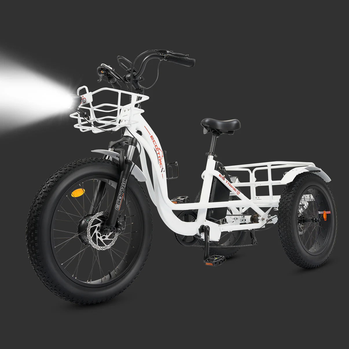 ECOTRIC - Electric Tricycle White 48V 750W 26MPH