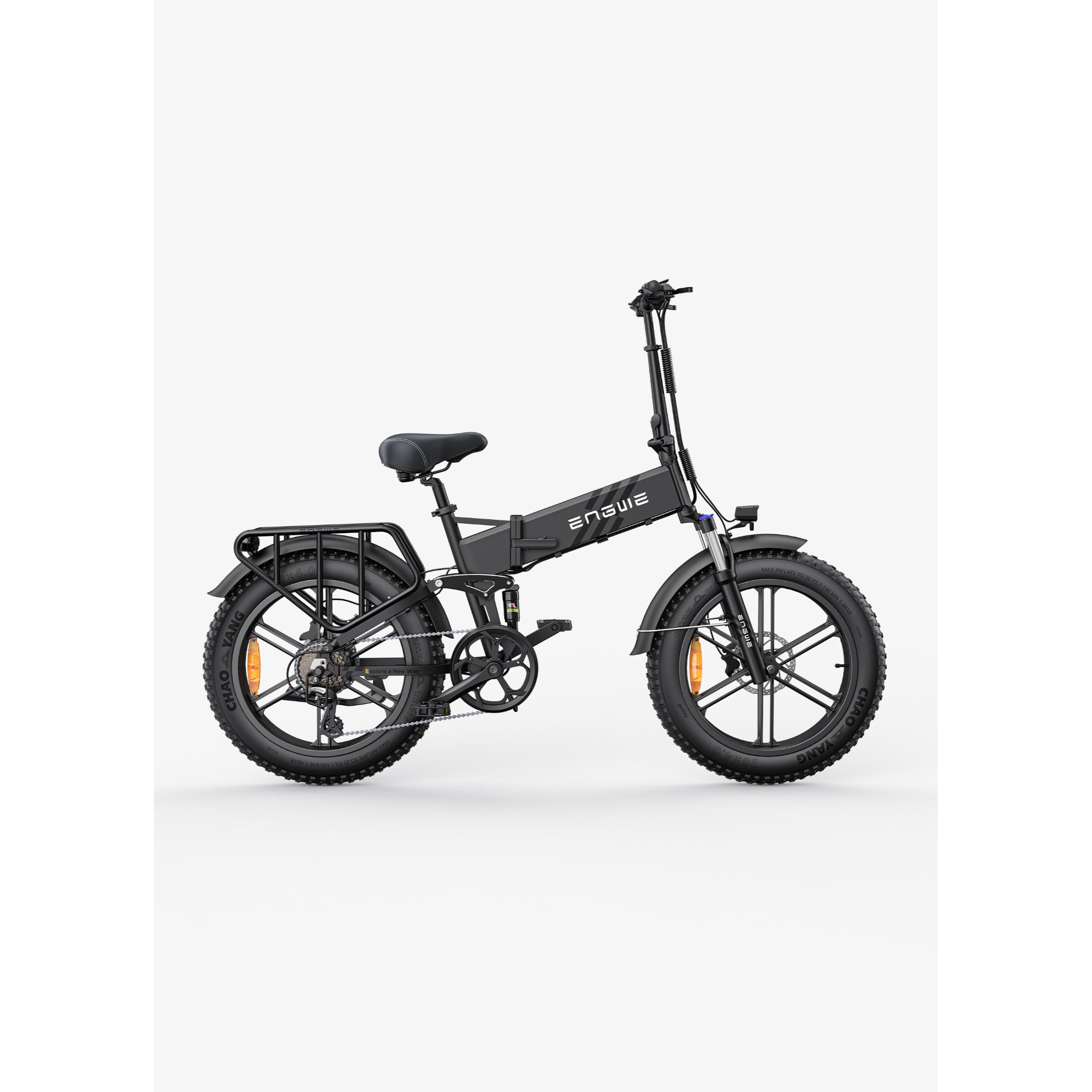 ENGWE - ENGINE PRO 2.0, Full Suspension Foldable E-Bike 1200W (PEAK) 28MPH