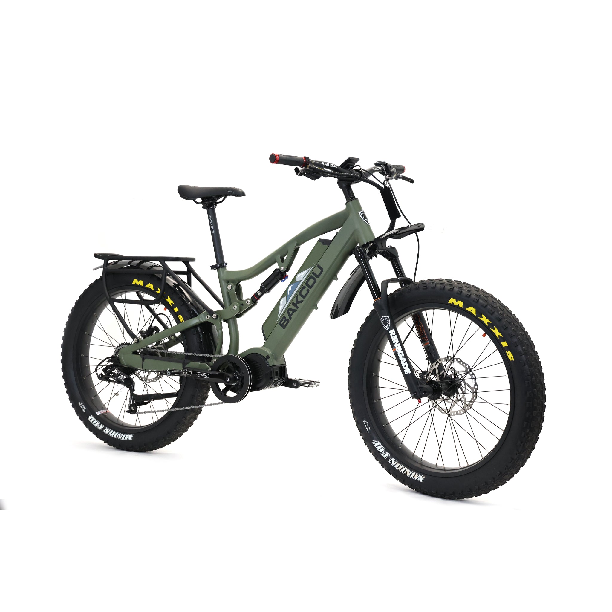 BAKCOU - STORM - Full Suspension Fat Tire Electric Bike 48V 1000W