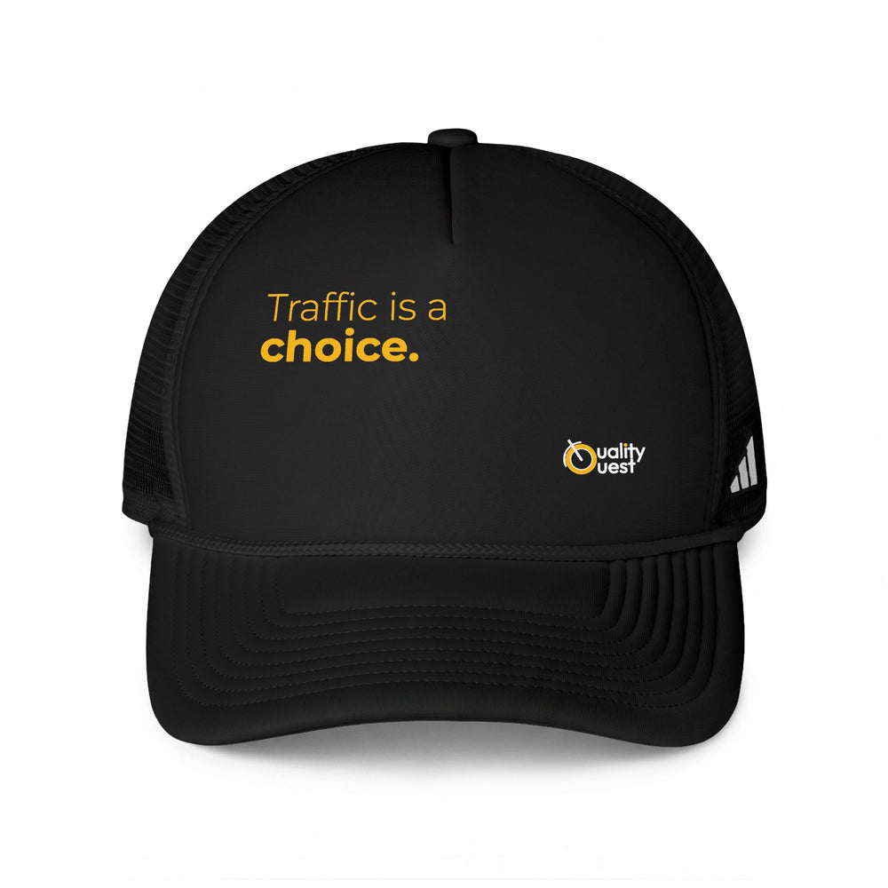 Quality Quest Bikes - Traffic is a Choice - Trucker cap Father's Day Gift