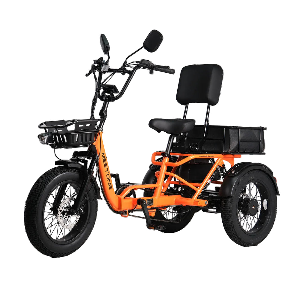 MEET ONE - Breeze Pro 2.0, Full Suspension Fat Tire Folding Electric Trike 20Ah/960Wh 22 MPH