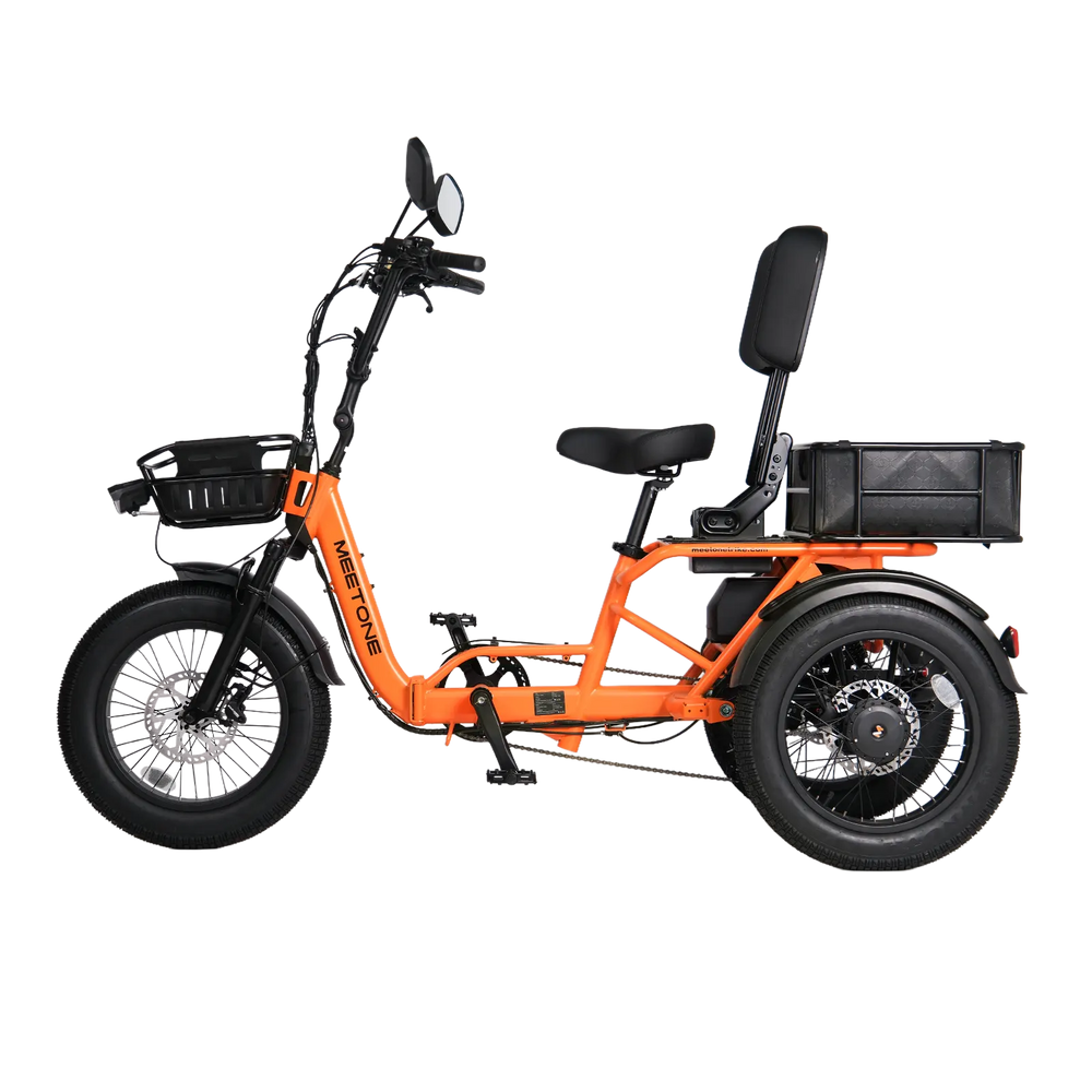 MEET ONE - Breeze Pro 2.0, Full Suspension Fat Tire Folding Electric Trike 20Ah/960Wh 22 MPH