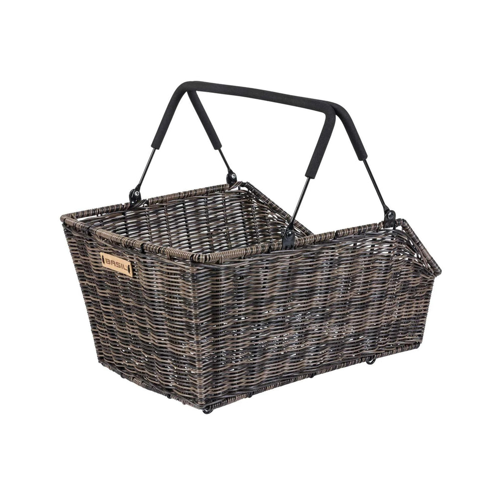 ELECTRIC BIKE COMPANY - Basil Cento Rattan Rear Basket (MIK)- Brown