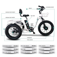 EMOJO - CADDY PRO TRIKES, 48V/15AH 500W, 20 MPH