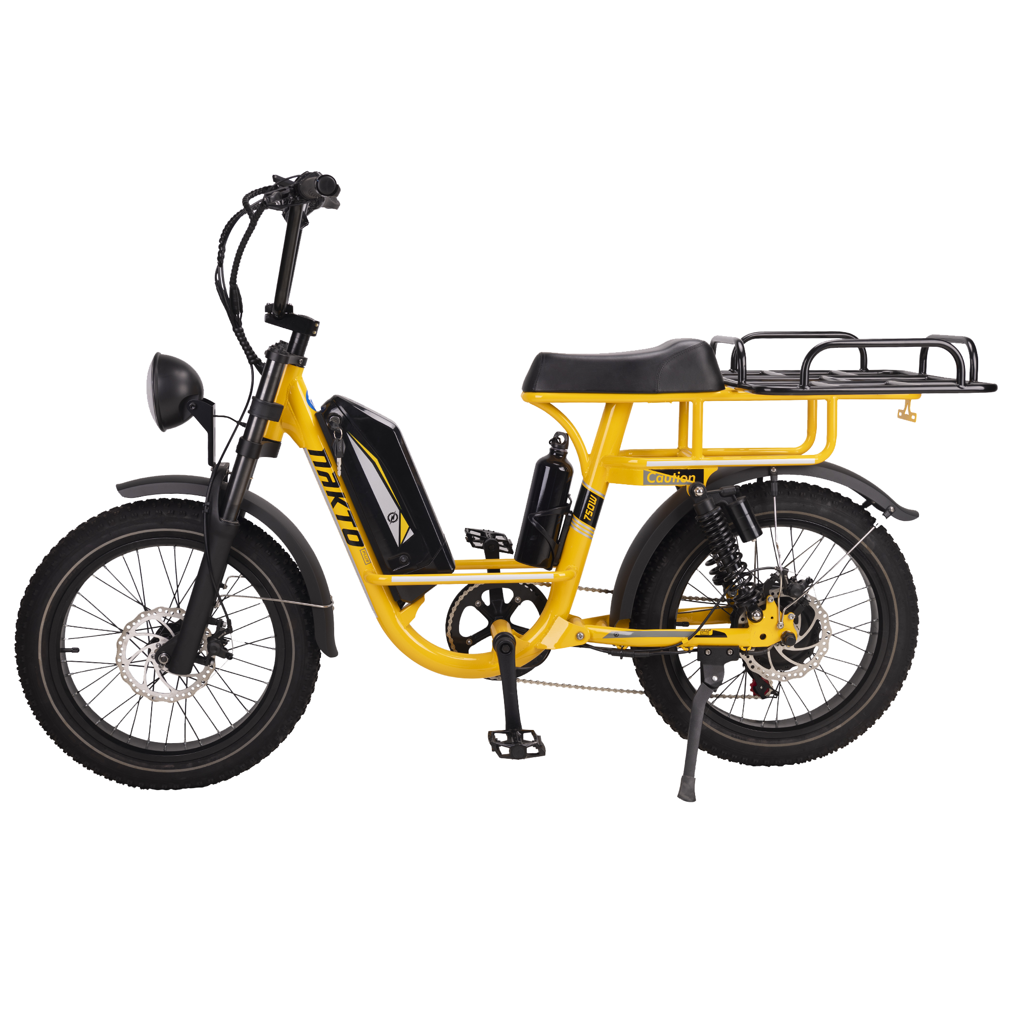 NAKTO - F4 Yellow Electric Cargo Bike 48V 750W 28MPH