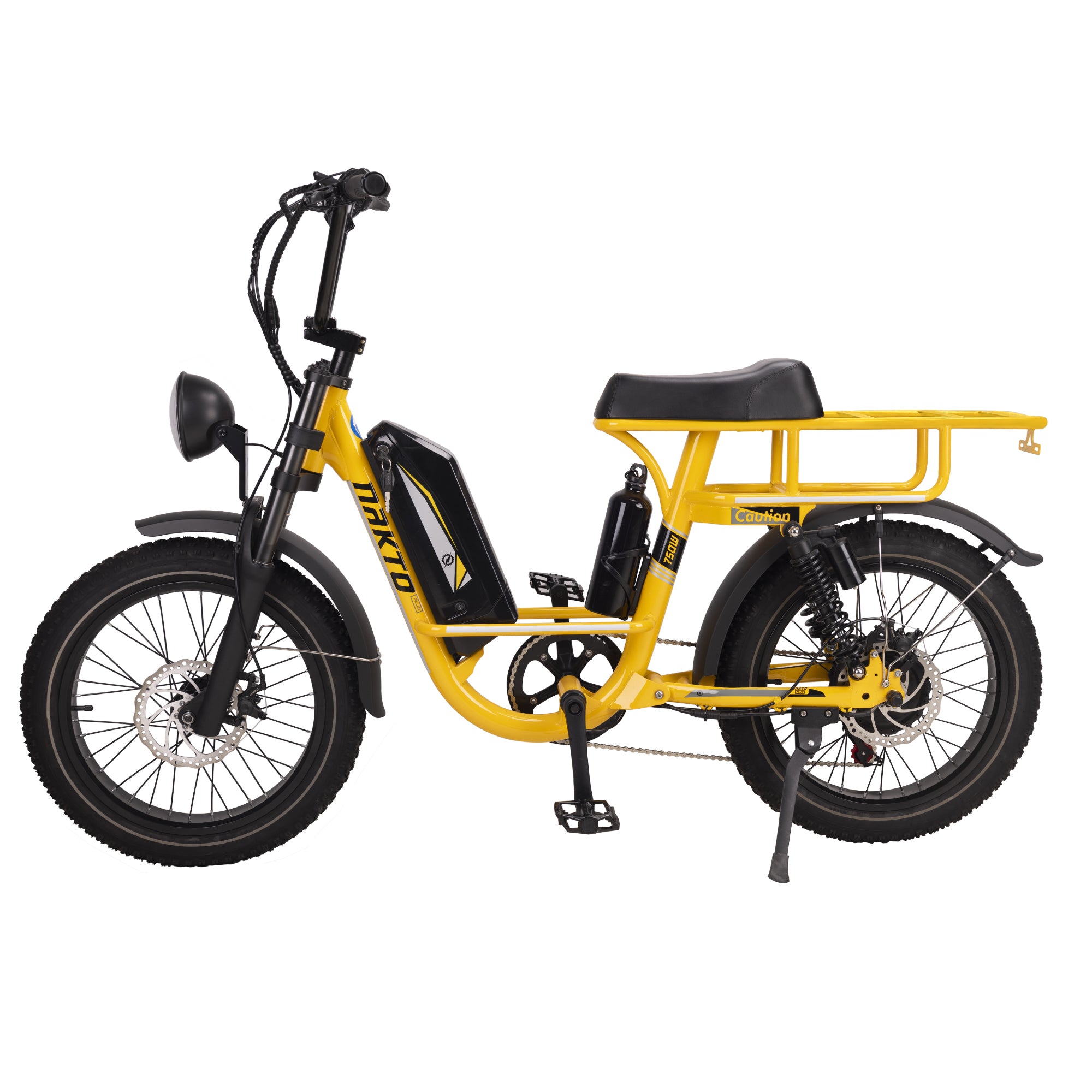 NAKTO - F4 Yellow Electric Cargo Bike 48V 750W 28MPH