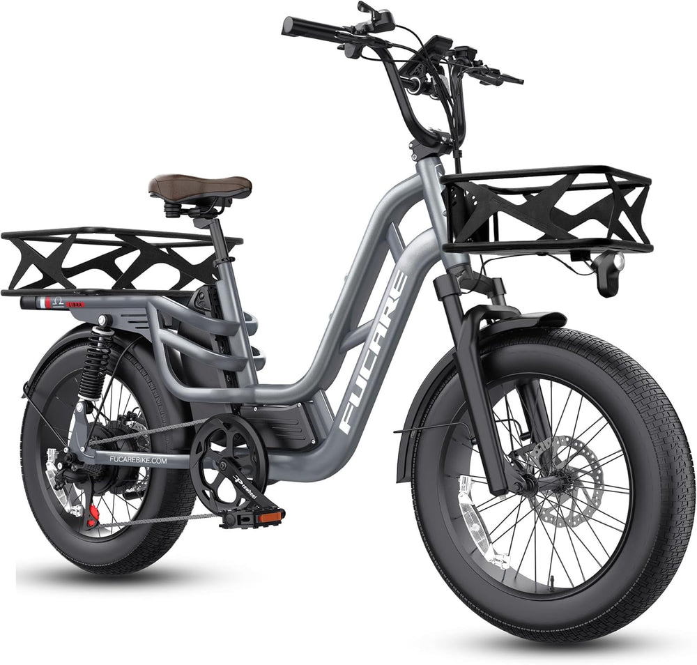 FUCARE - Libra, Full Suspension Electric Cargo Bike 48V 750W 28MPH