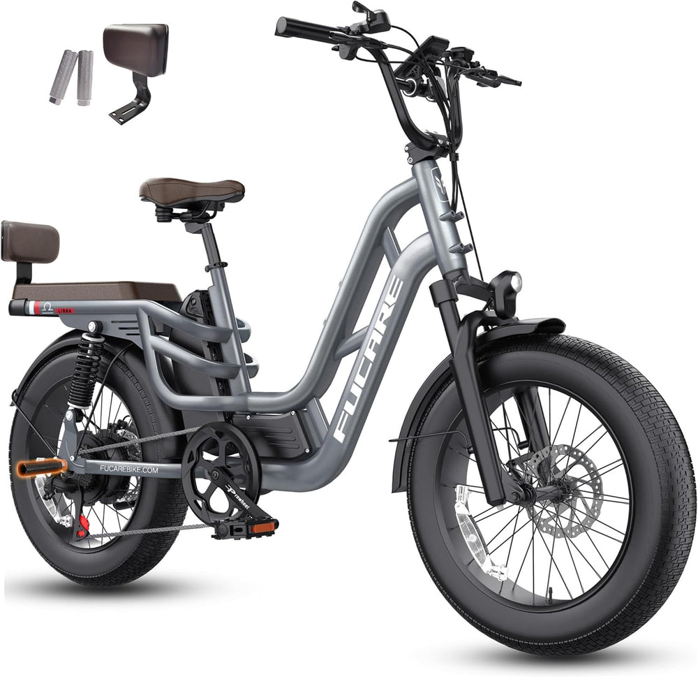 FUCARE - Libra, Full Suspension Electric Cargo Bike 48V 750W 28MPH