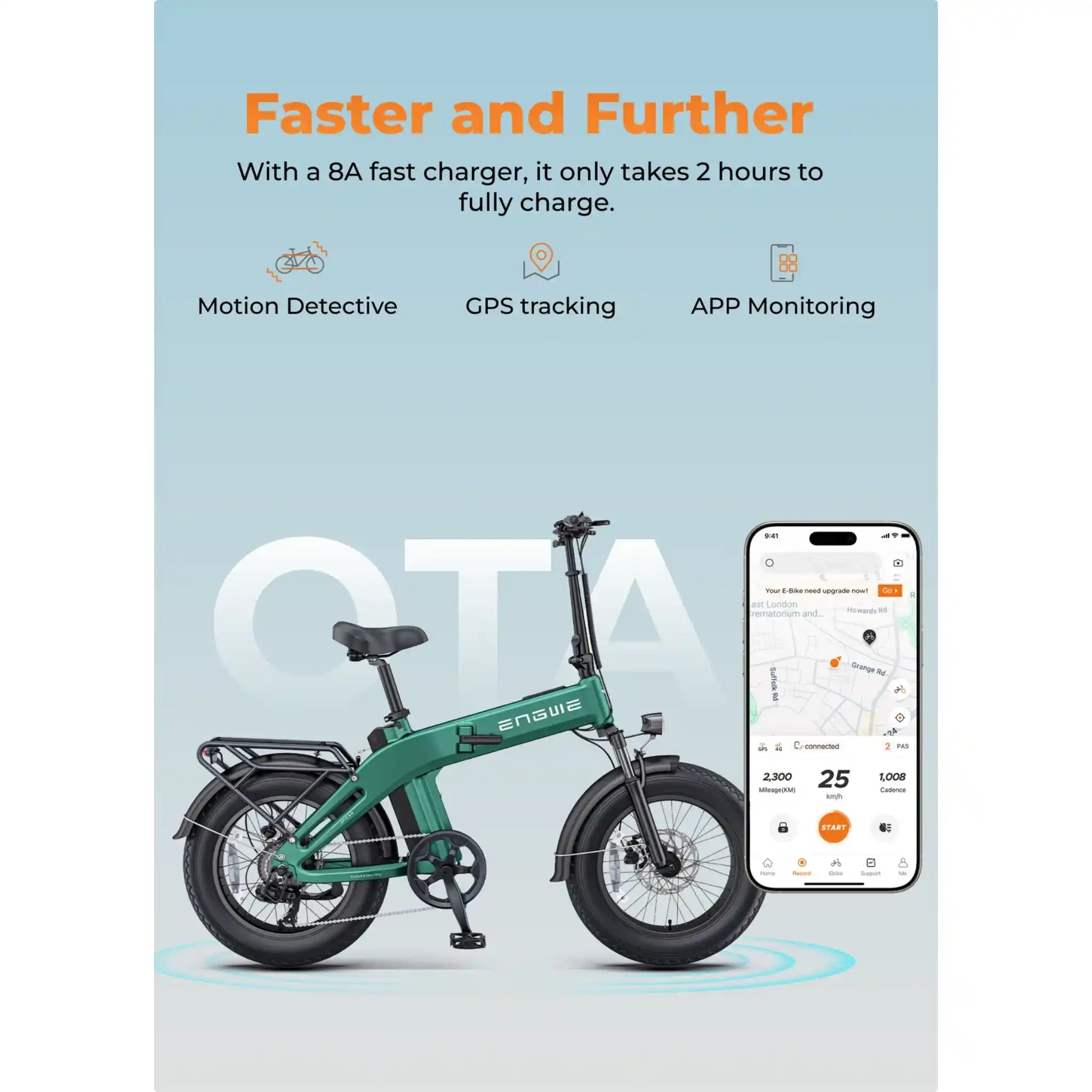 ENGWE - EP-2 3.0 Foldable Fat Tire Electric Bike