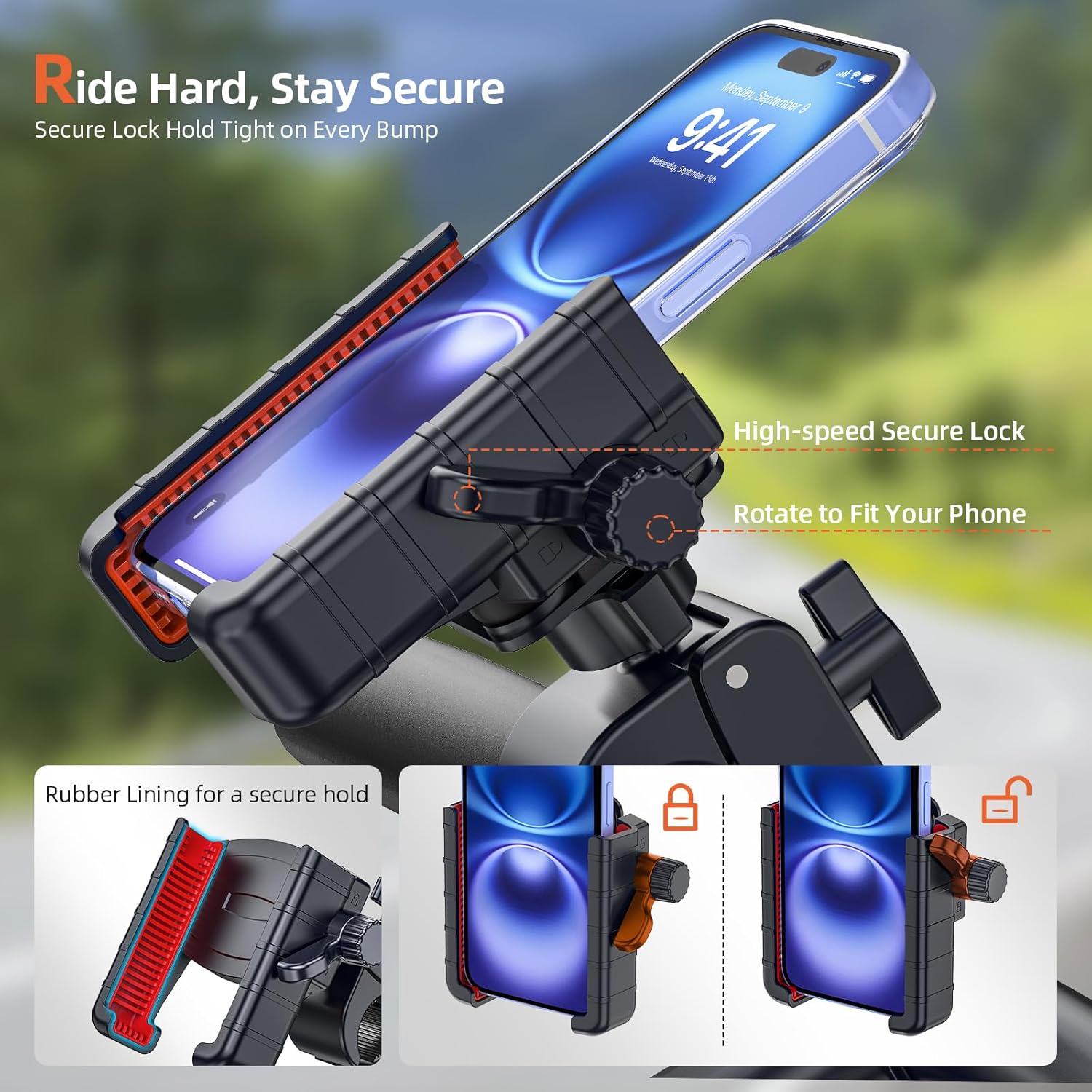 MARSRIDER - Shockproof Bike Phone Holder (3RD Generation)