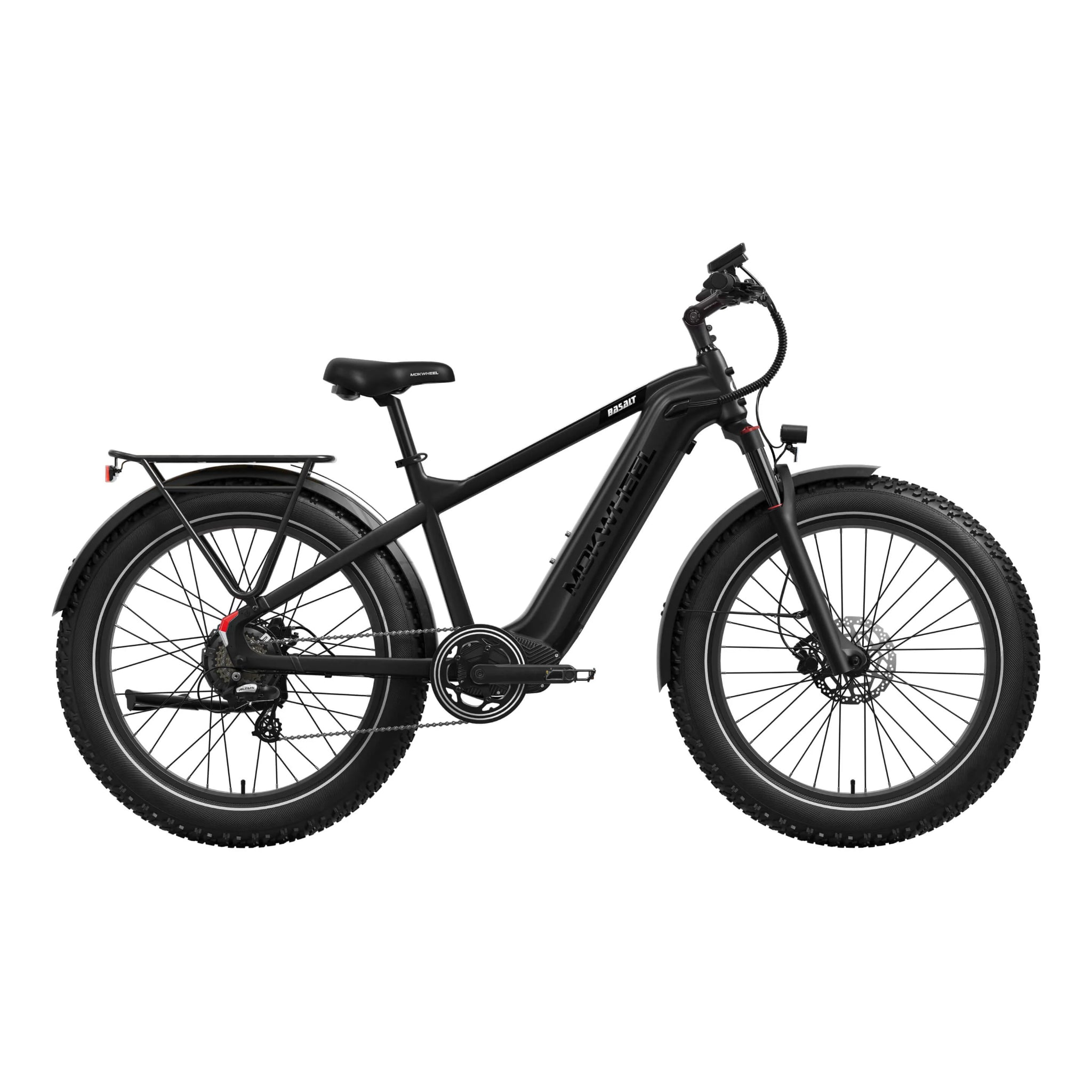 MOKWHEEL - Basalt 2.0, Fat Tire Solar Powered E-bike 750W 19.6AH 28MPH