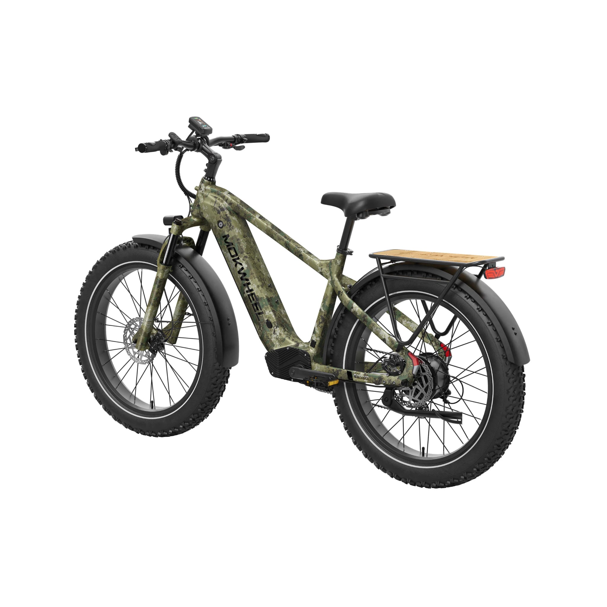MOKWHEEL - Basalt 2.0, Fat Tire Solar Powered E-bike 750W 19.6AH 28MPH