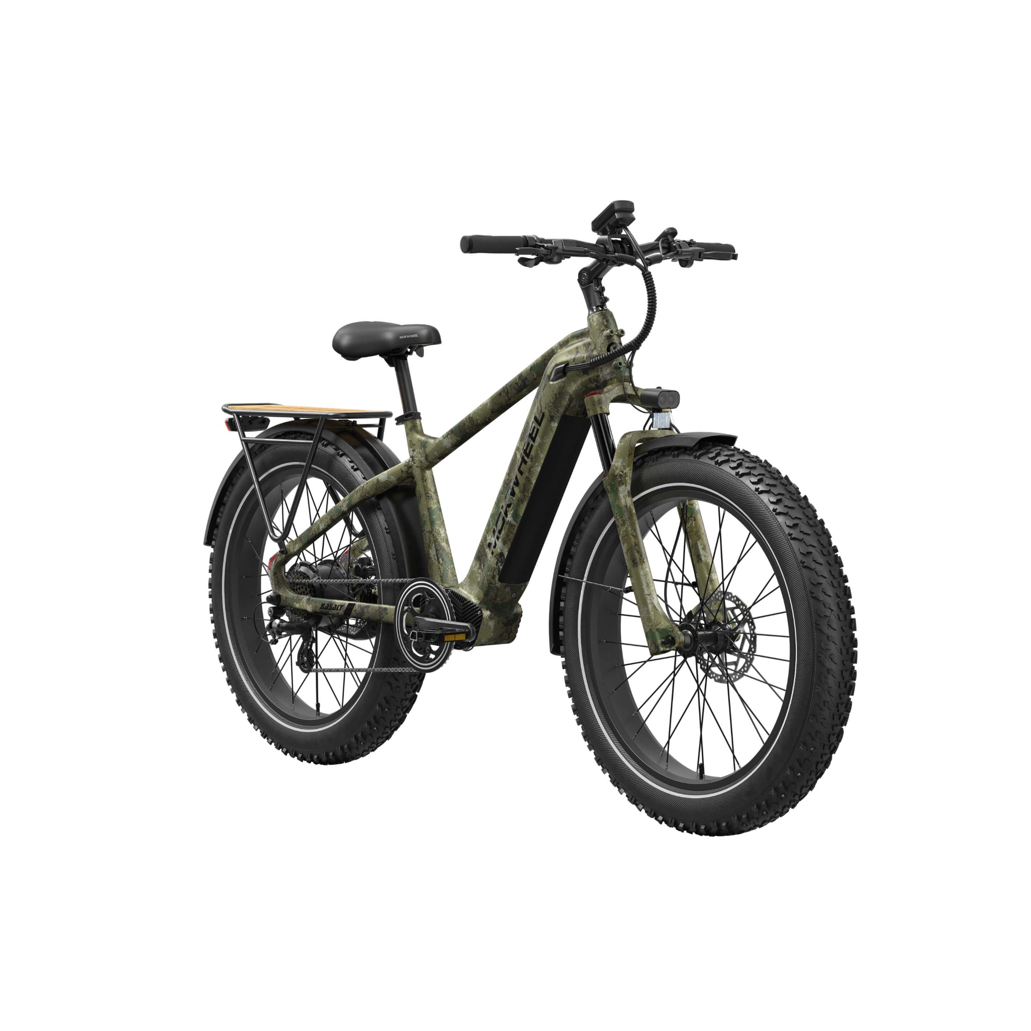 MOKWHEEL - Basalt 2.0, Fat Tire Solar Powered E-bike 750W 19.6AH 28MPH