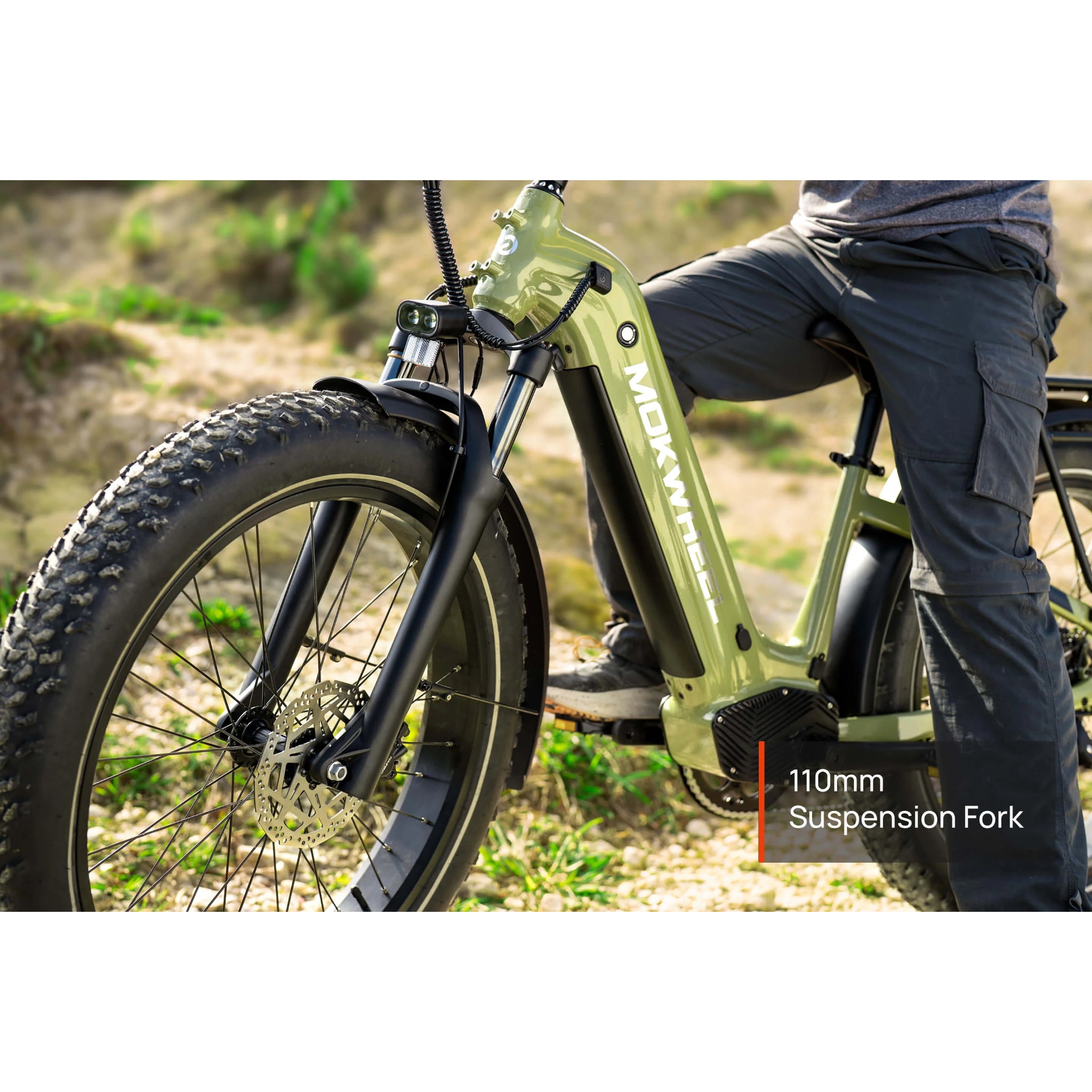 MOKWHEEL - Basalt 2.0, Fat Tire Solar Powered E-bike 750W 19.6AH 28MPH