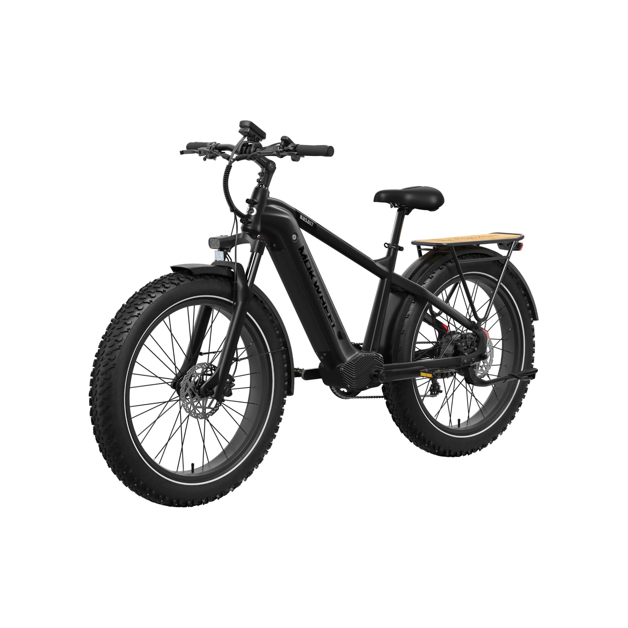 MOKWHEEL - Basalt 2.0, Fat Tire Solar Powered E-bike 750W 19.6AH 28MPH